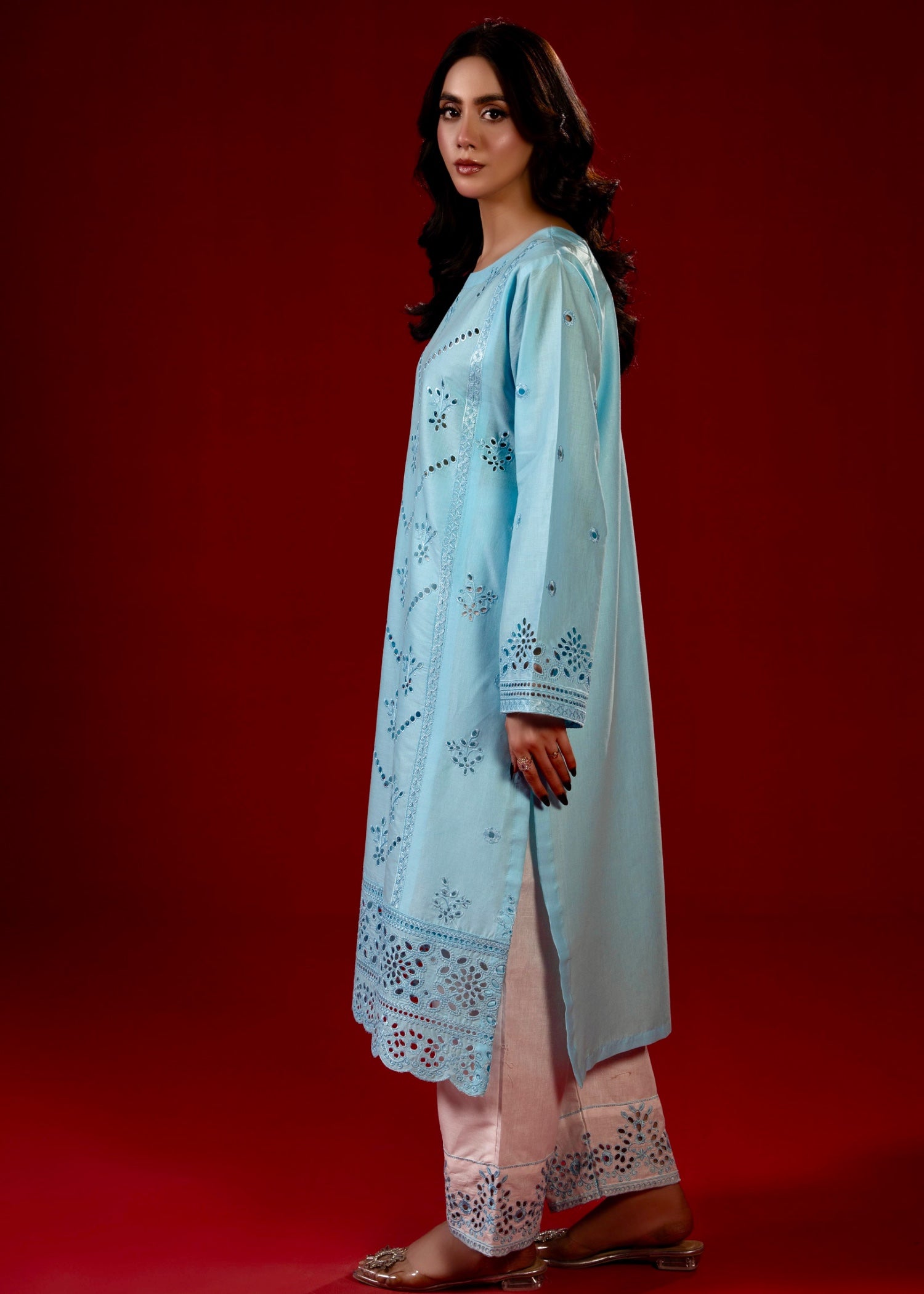 Zeenat & Zoha Sky Blue Women 2pcs