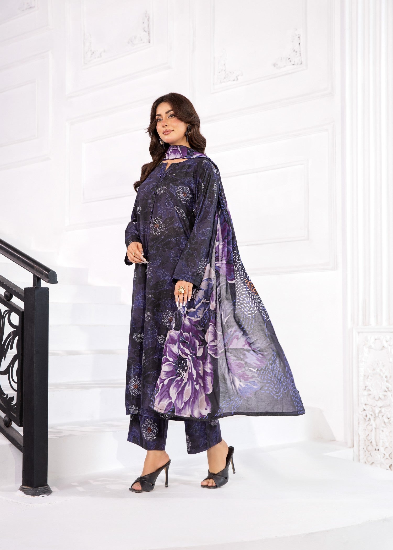 Bin Tayyab (BT006370 BLK 05) Women 3pcs