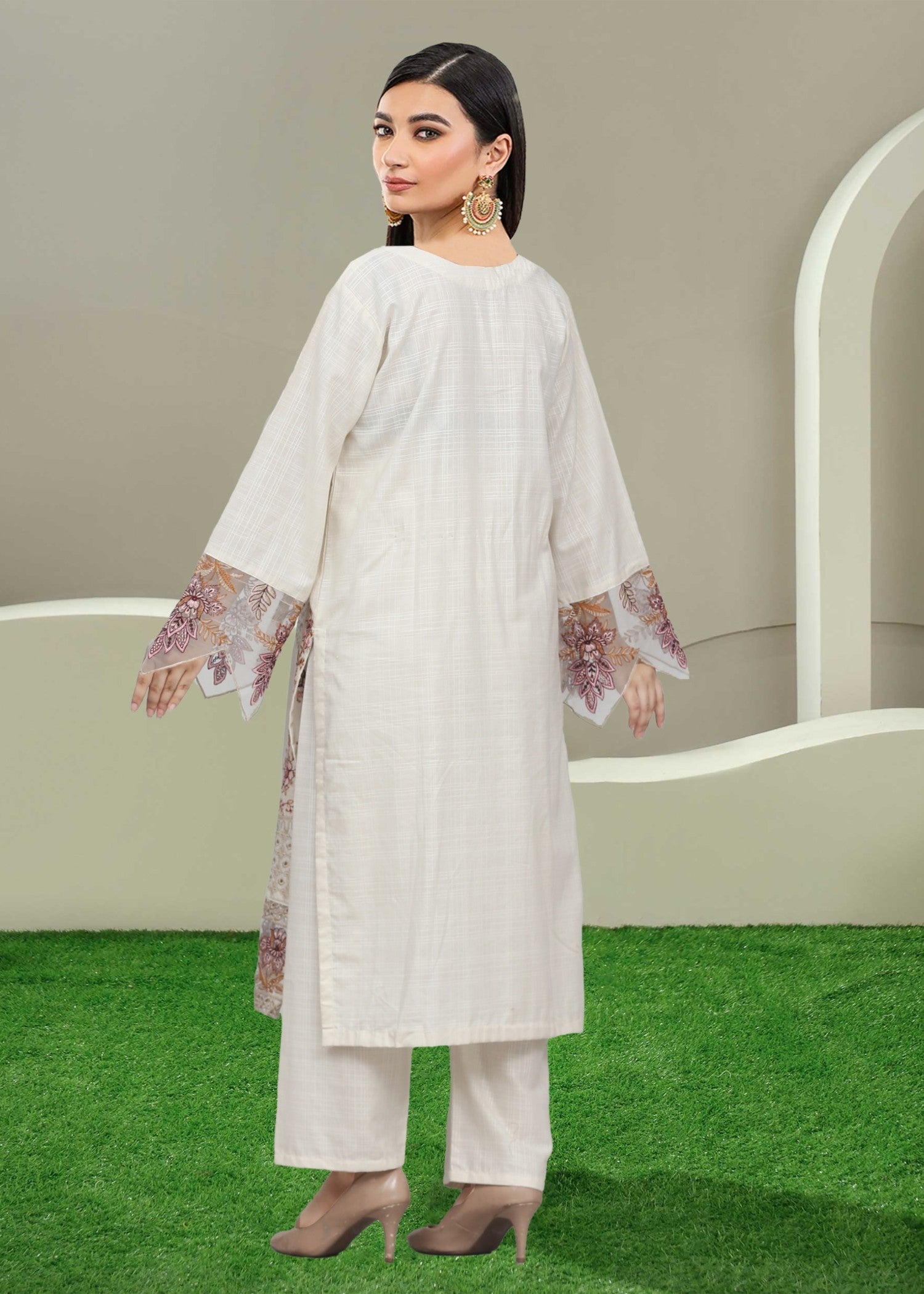 Esha Sehgal Studio Women Formal Dresses White Ready to Wear Women 2pcs