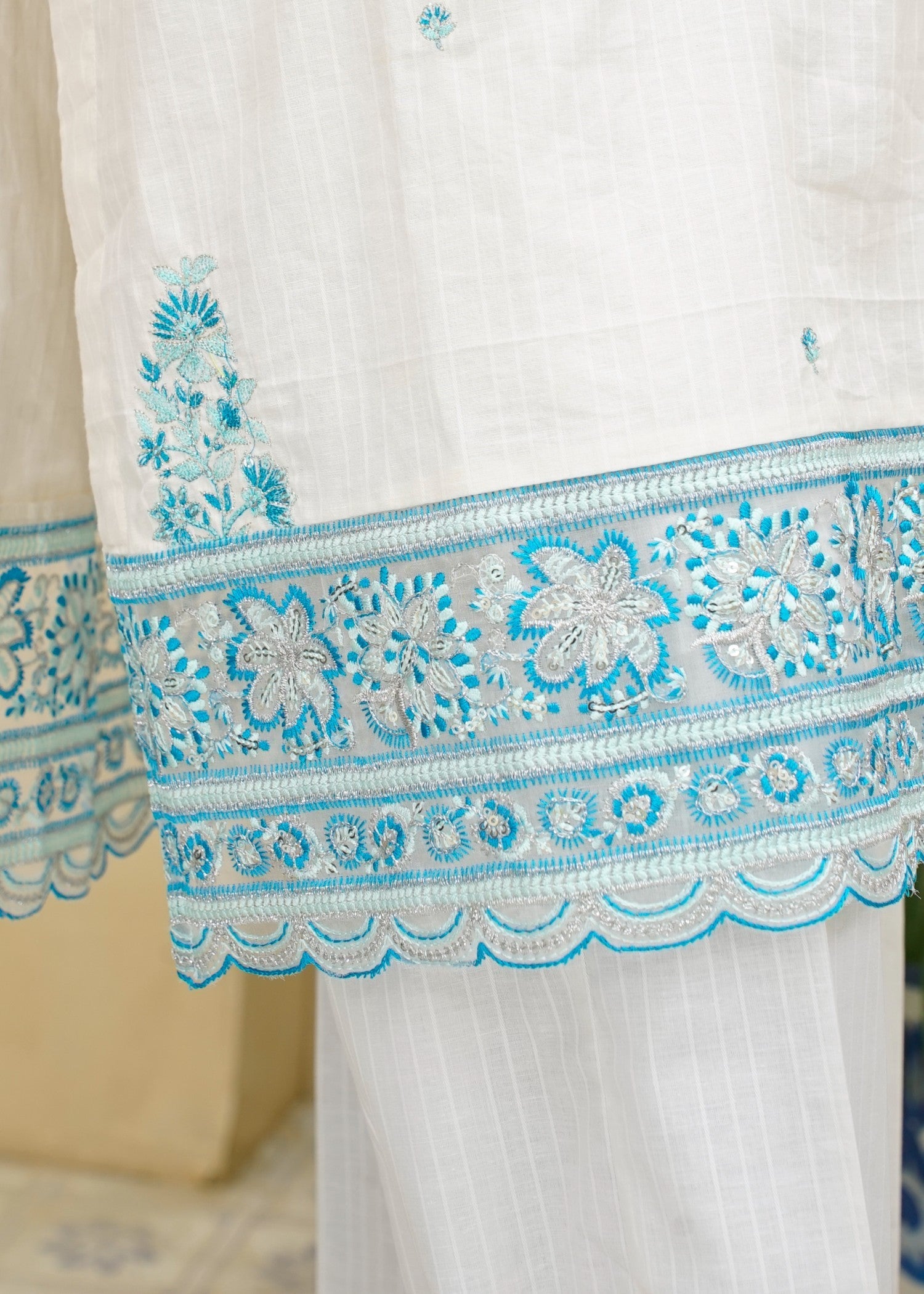 AYLA STUDIO EMBROIDERED LUXURY PRET COTTON DOBBY SE250410 Women 2pcs