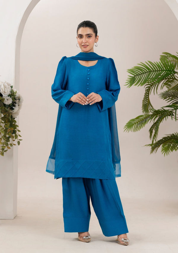 Yolo Pret Raw Silk with Farshi Shalwar ROZANA S25 0025 Women 3pcs