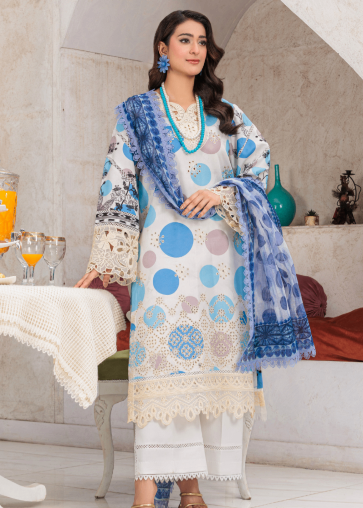 Huma Gul Ivory Bloom HG 102 Women 3pcs