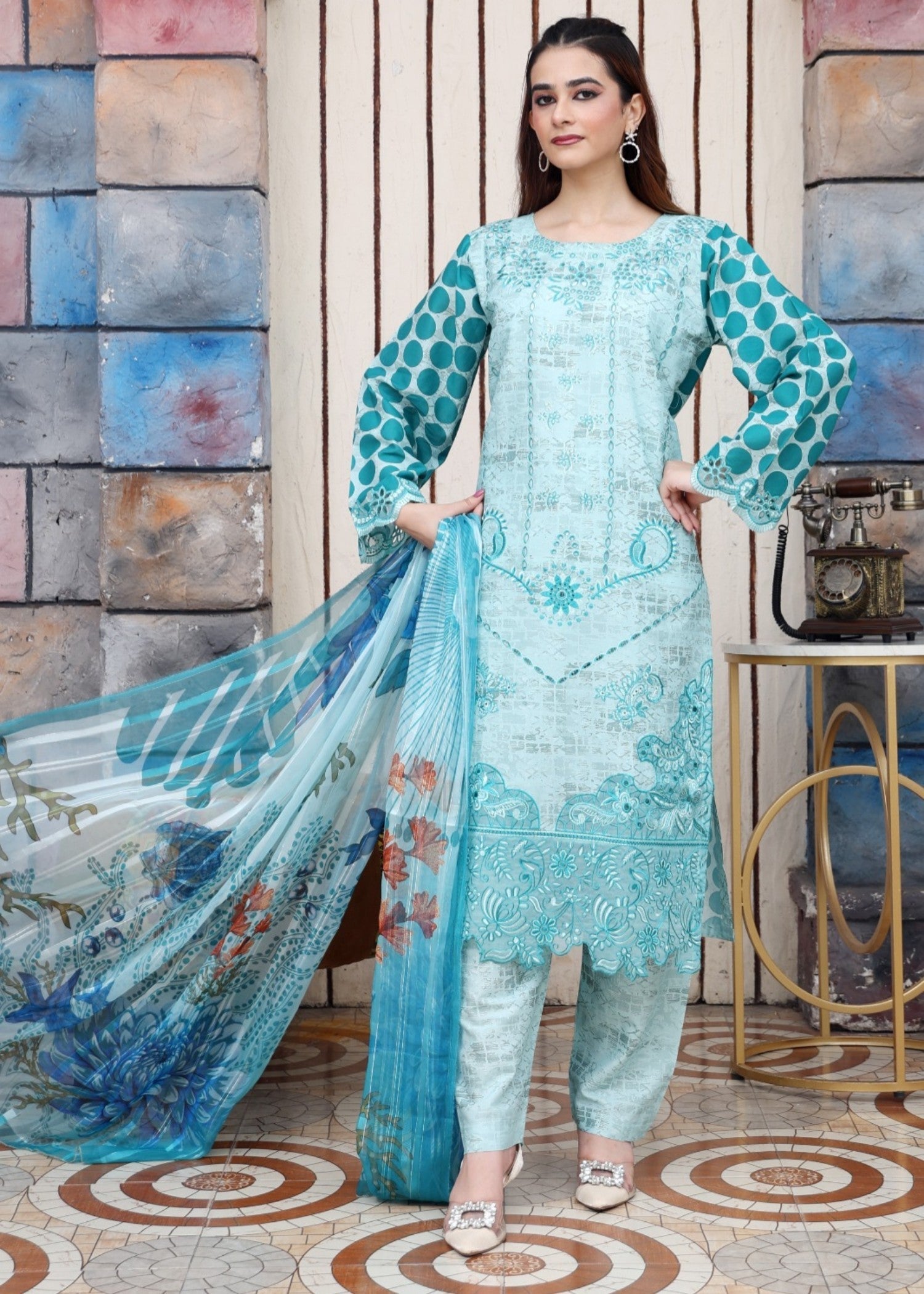 Mr Rai Attires ABBERA Embroidered Women 3pcs