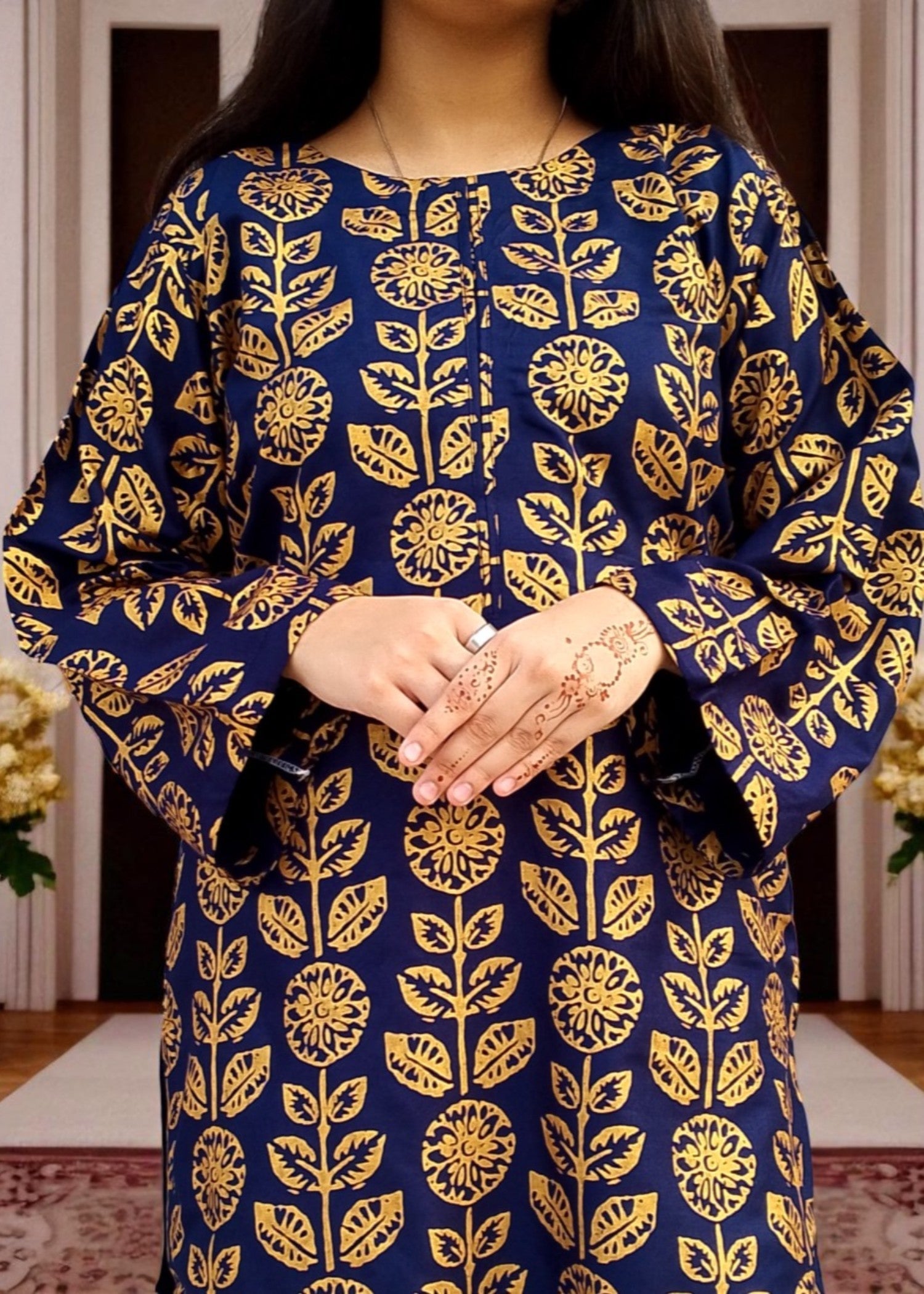 Gulposh Muskan (Printed ) Blue Women 2pcs