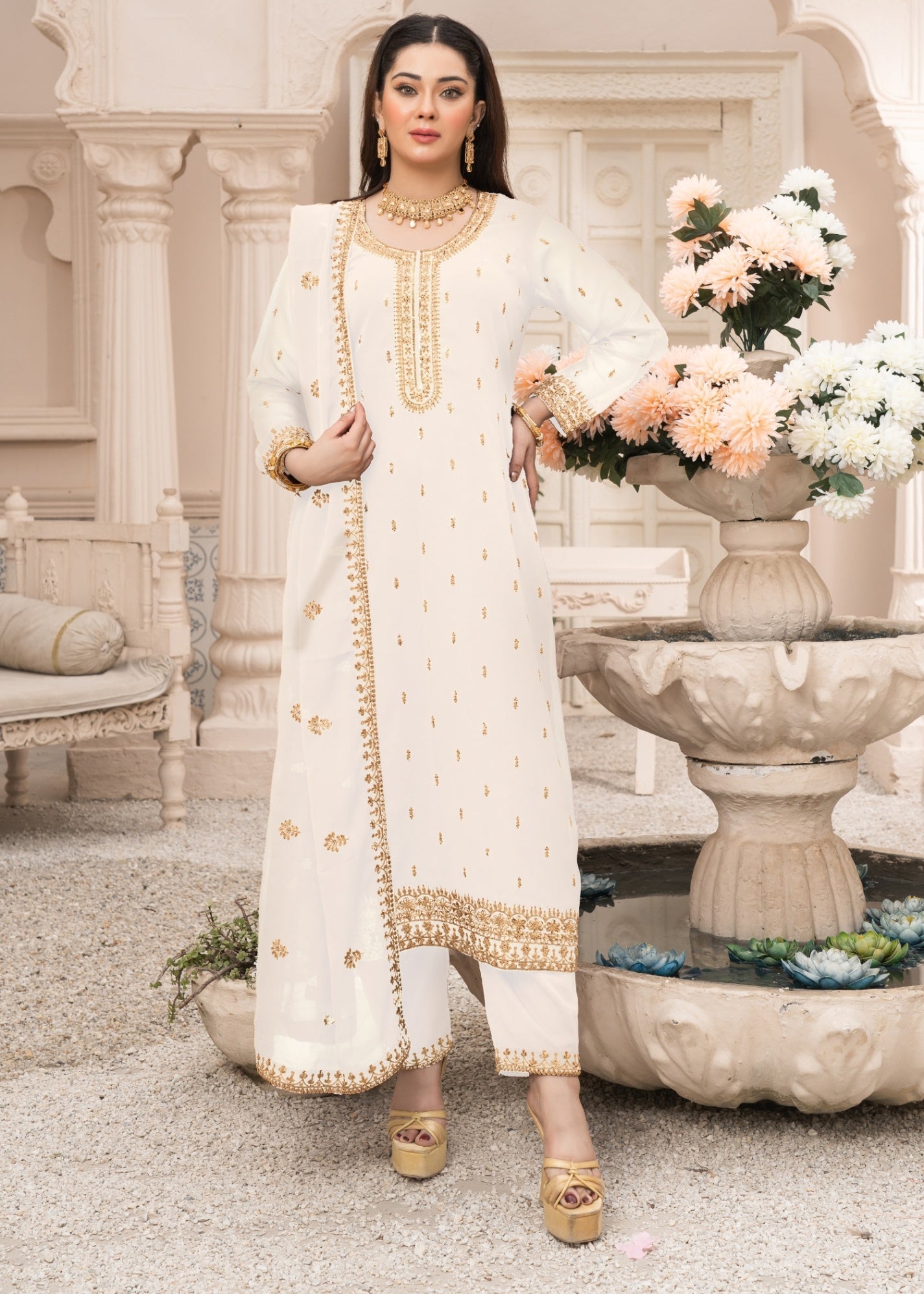 Abaan Zohan Ada Off White Women 3pcs