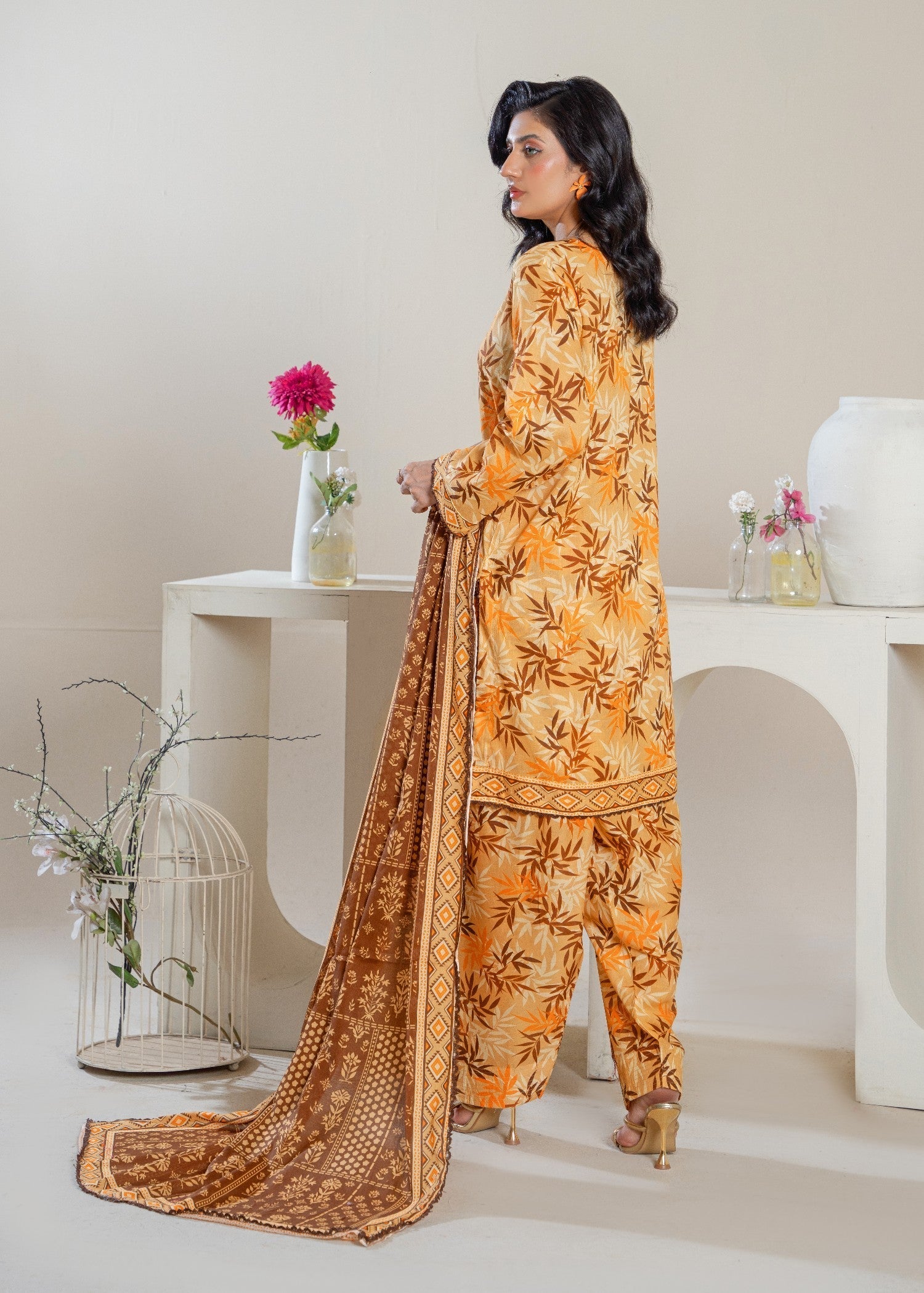 Zeenat & Zoha Yellow Spring Women 3pcs