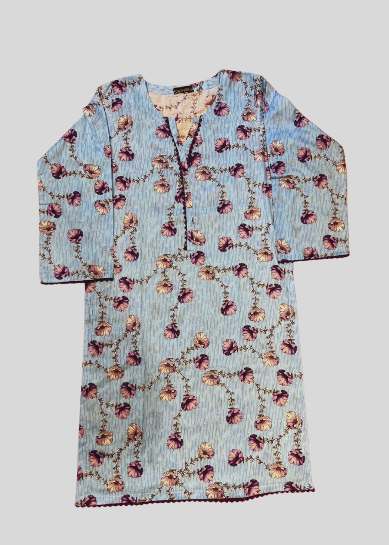 Salimas Lawn Stitched Suit – Misty Rose Charm Women 2pcs