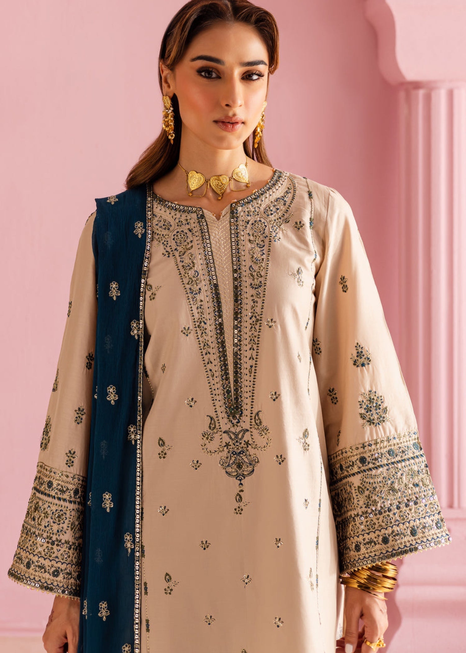 The Turkish Wear Olivia Beige Set Women 3pcs