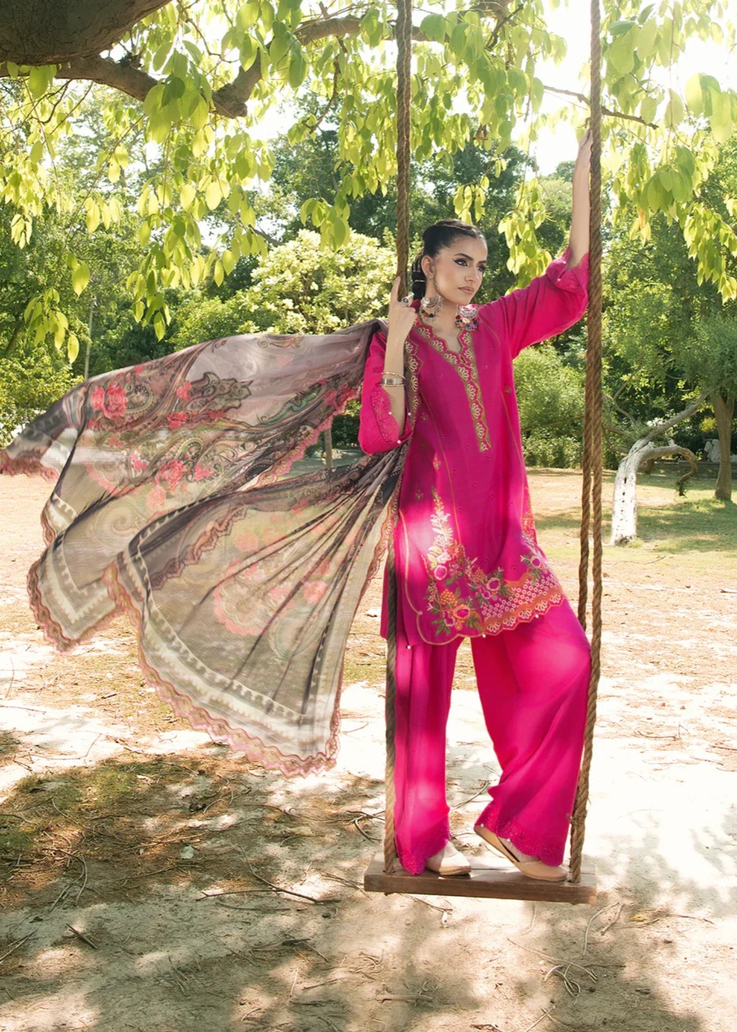 Hemstitch Blush Petal Women 3pcs