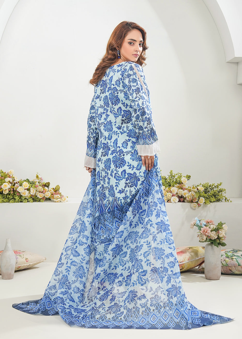 Elara Official Blue Blossom Women 3pcs