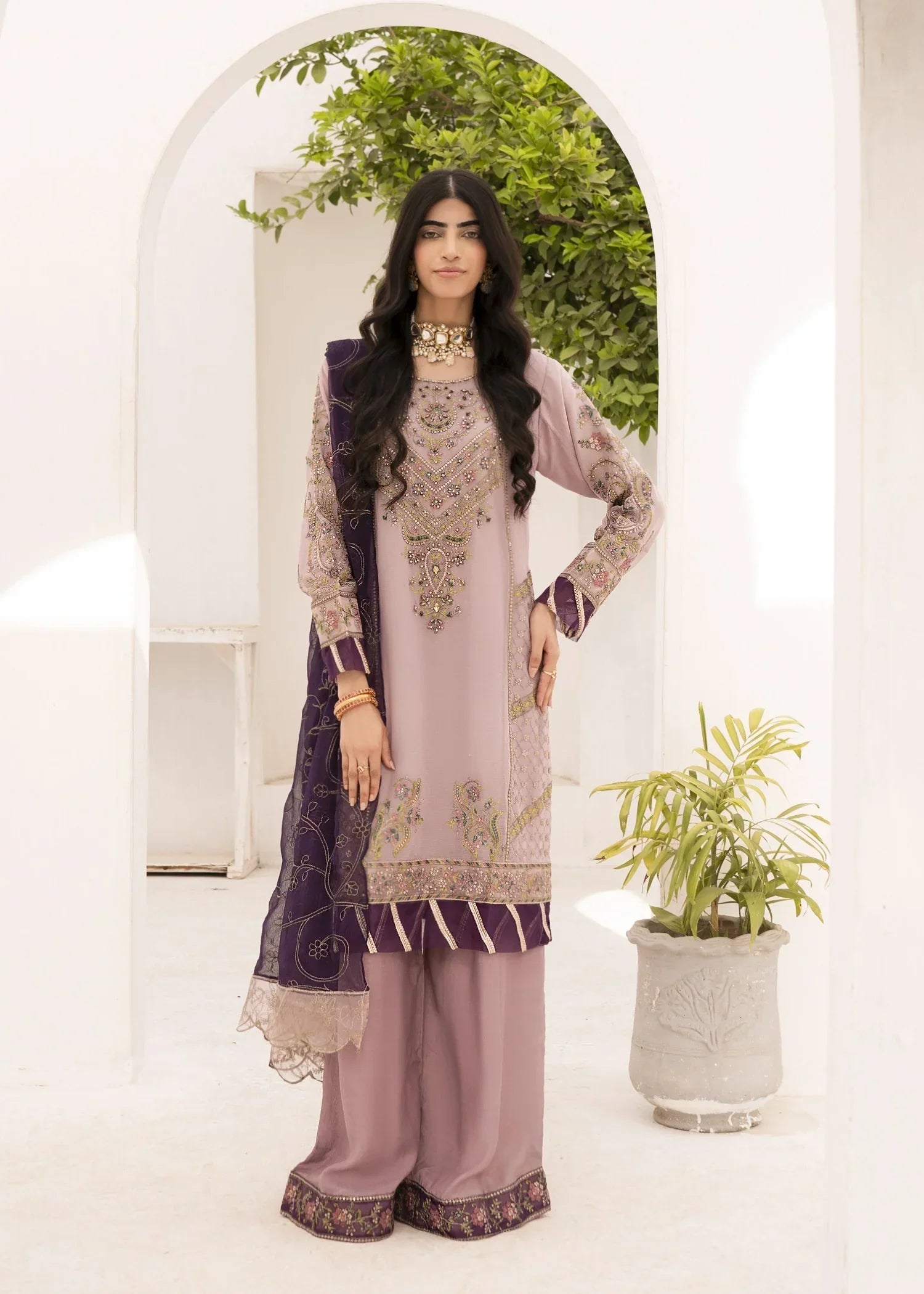 Pehnawa By Bin Akram’s Rose Luxe | Chiffon Women 3pcs