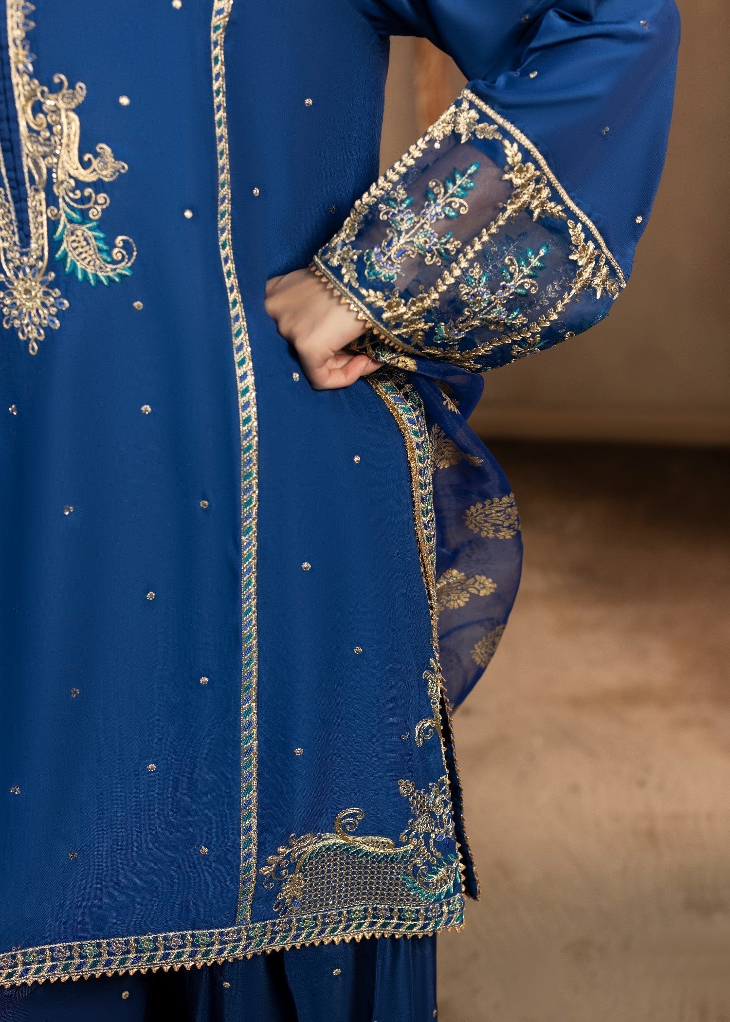 Diara Couture SUROOR DF 50 NAVY BLUE Women 3pcs