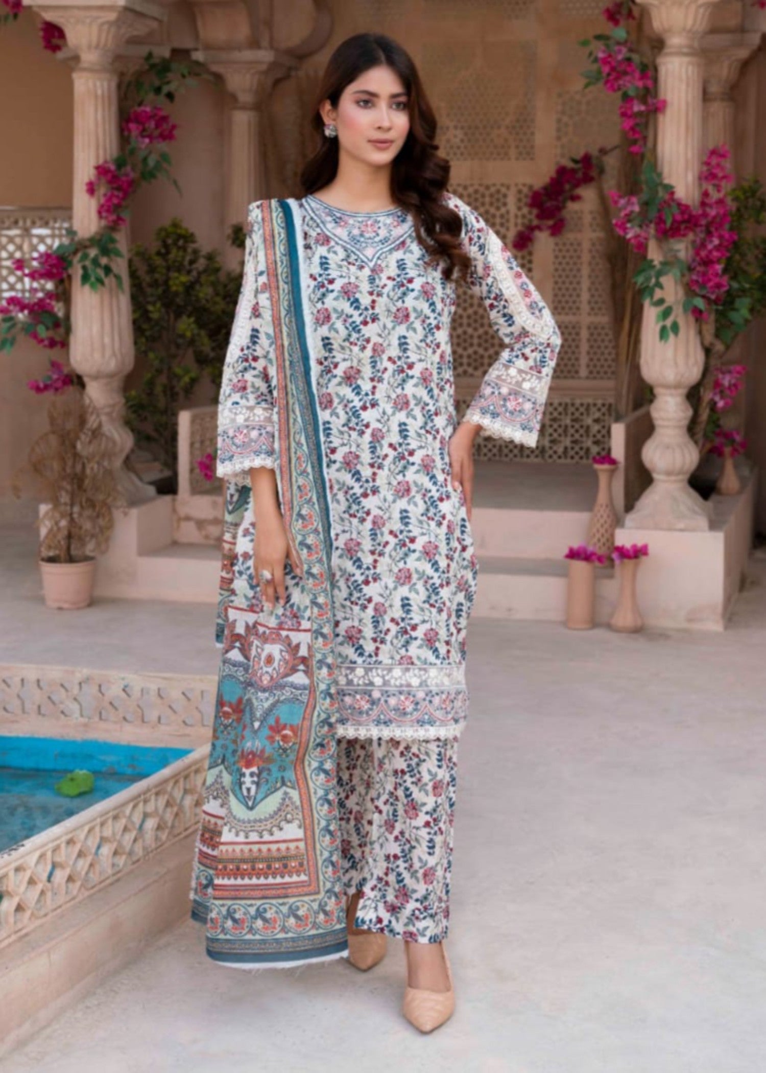 Gul Fashion Embroidered Lawn Kurta Set 09 Women 3pcs