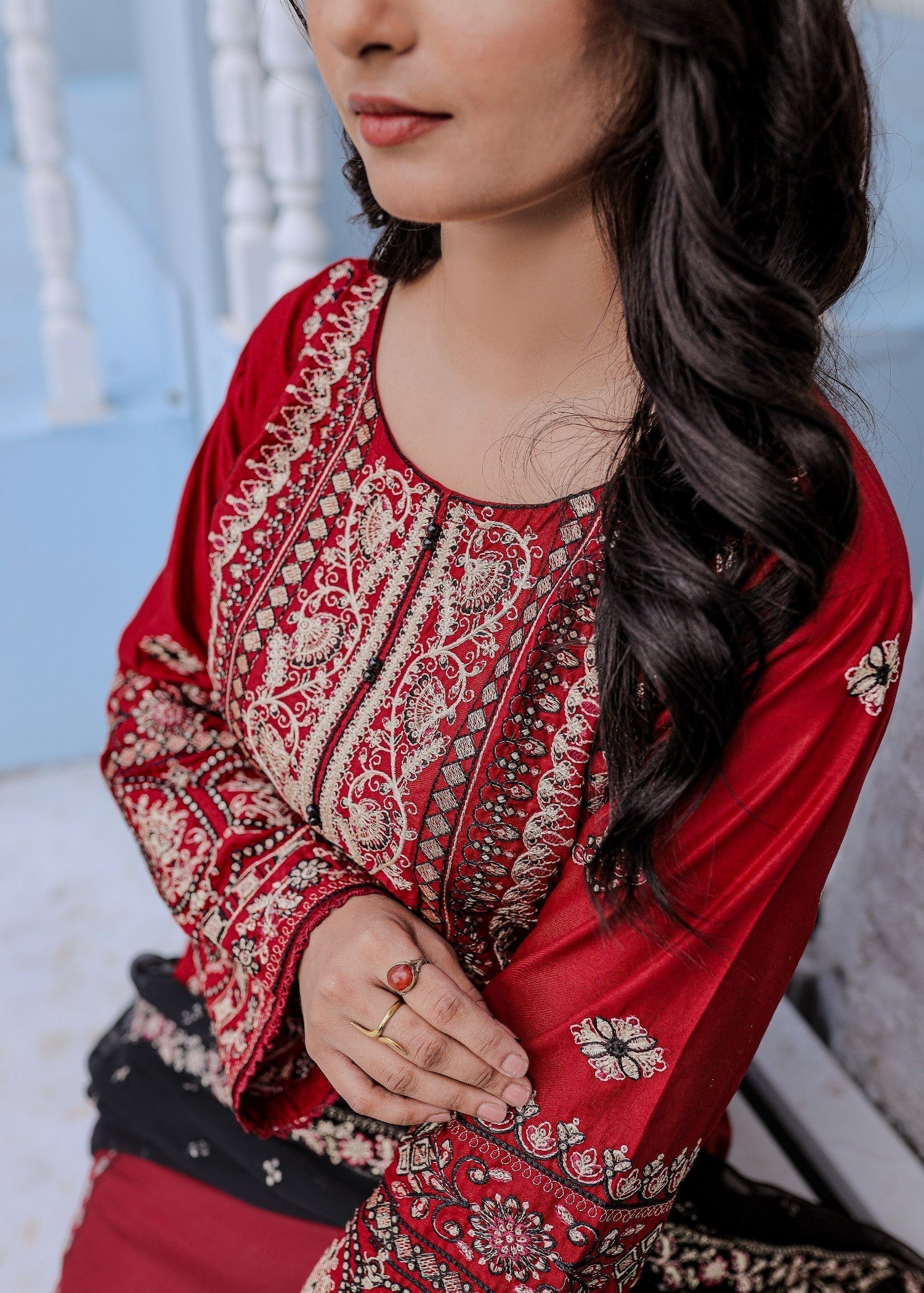 Shehroz Fashion MAHNOOR LAWN EMBROIDERY SUIT Women 3pcs