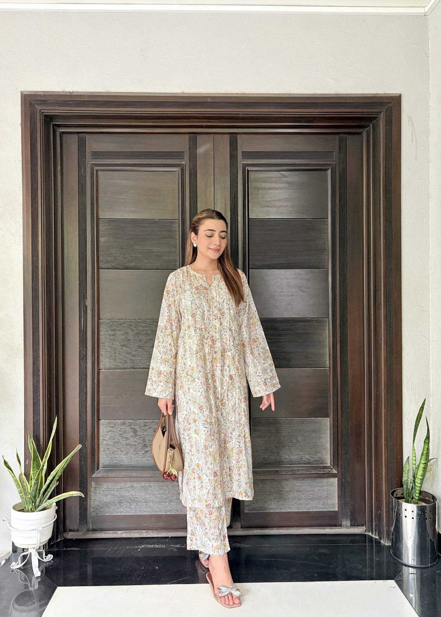 Zenyre Floral Mosaic Printed Set Women 2pcs