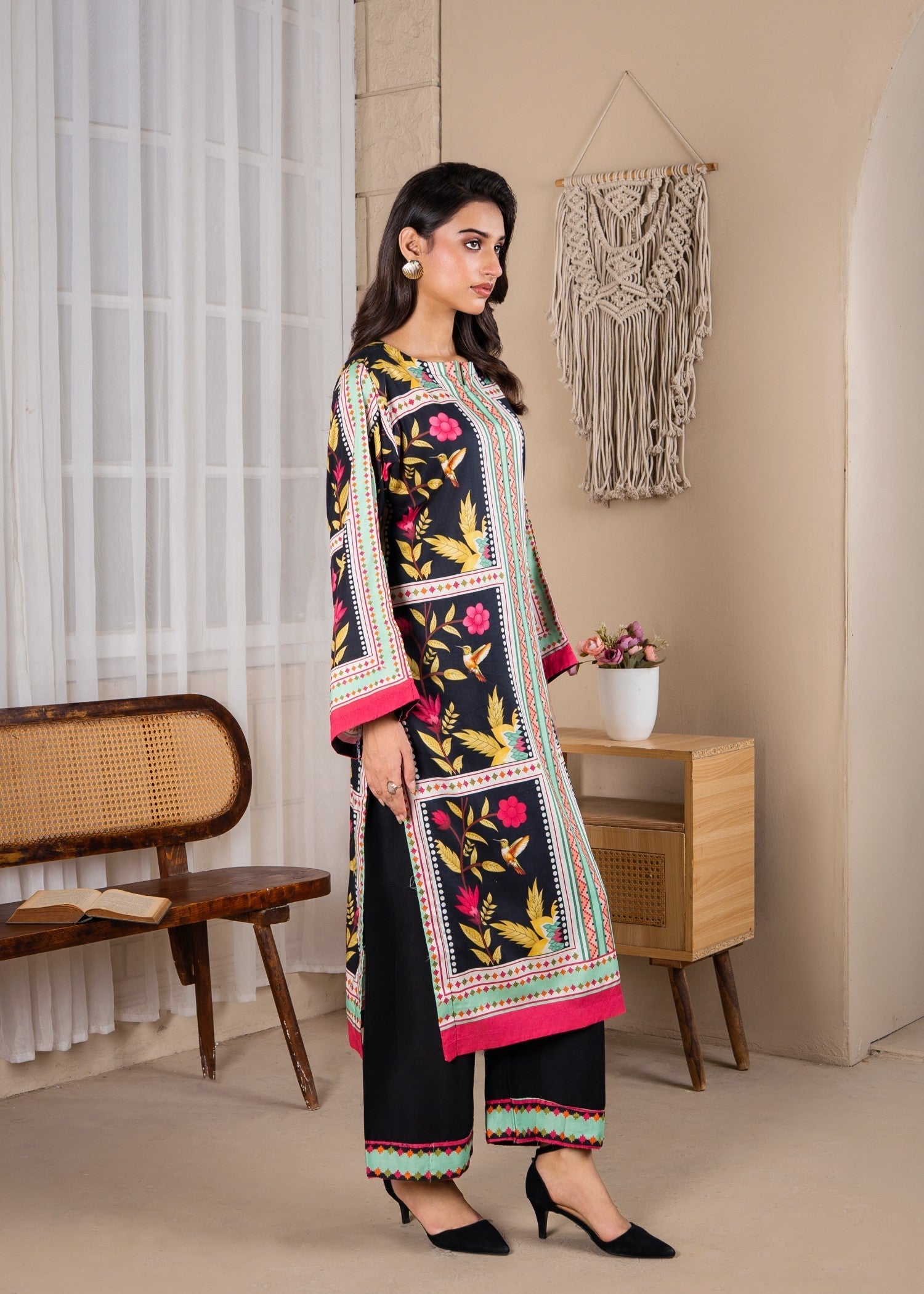 Gulposh Noir Elegence (Digital printed ) Women 2pcs