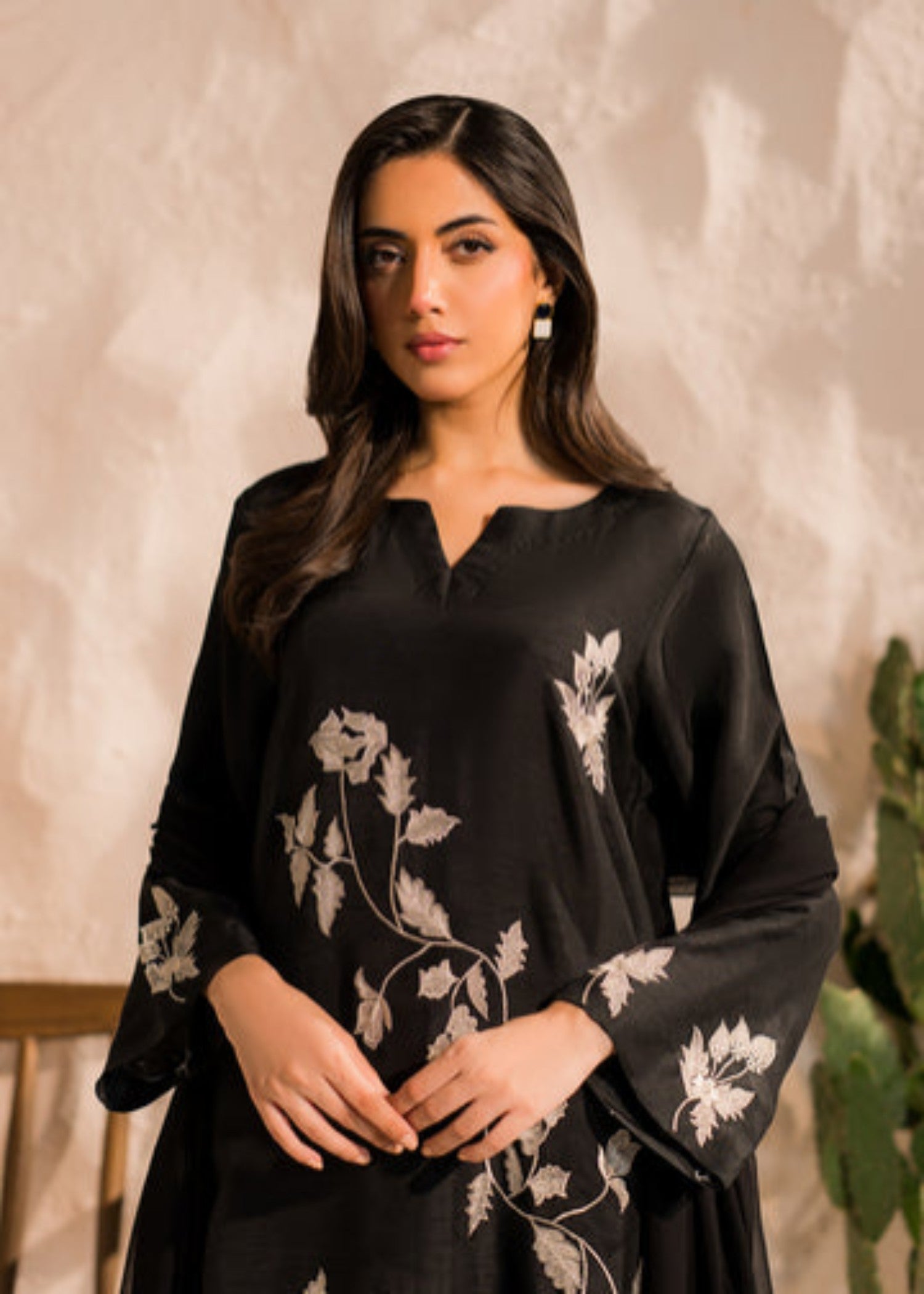 Kashqai Reeva Embroidered Black Women 3pcs
