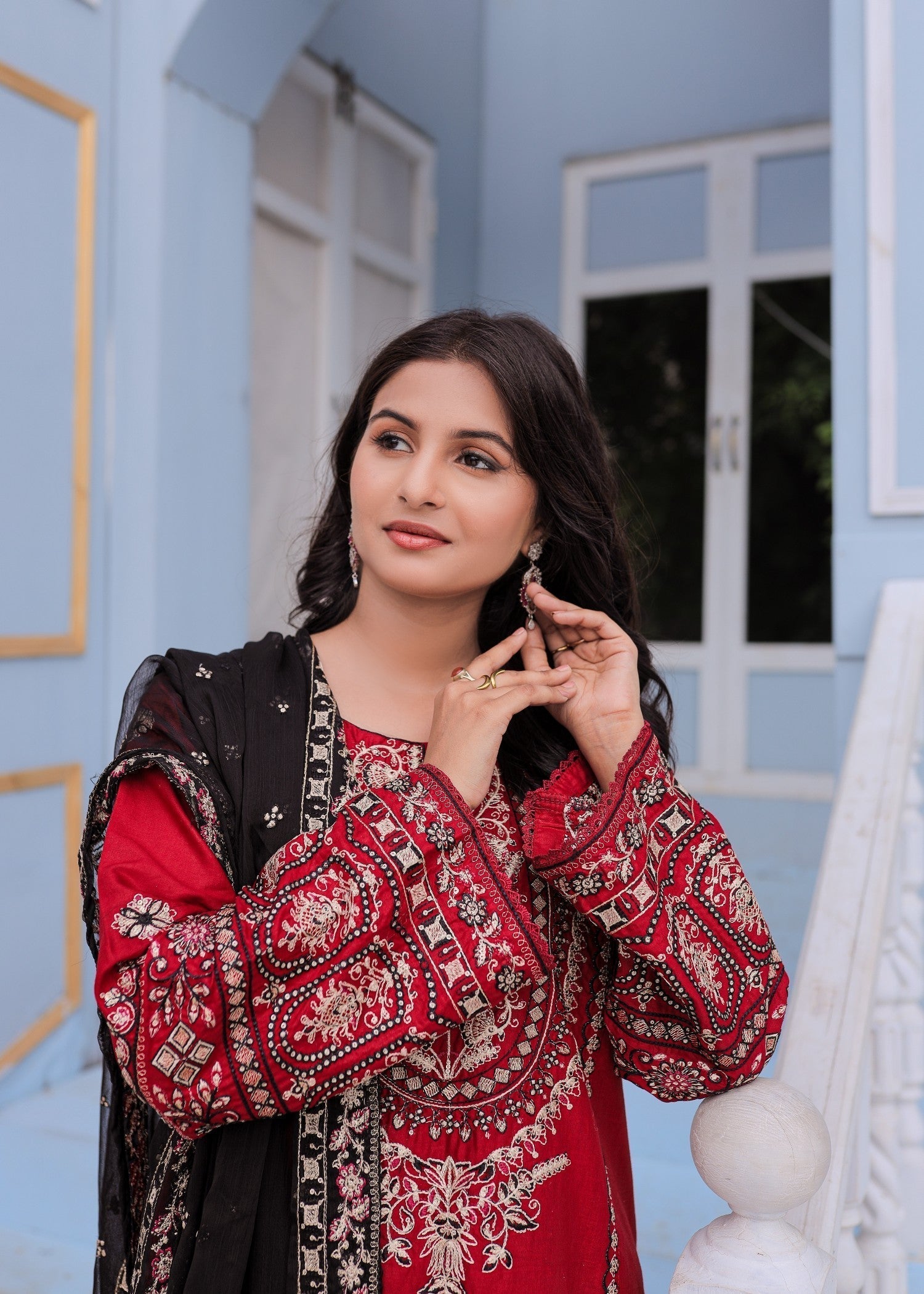 Shehroz Fashion MAHNOOR LAWN EMBROIDERY SUIT Women 3pcs