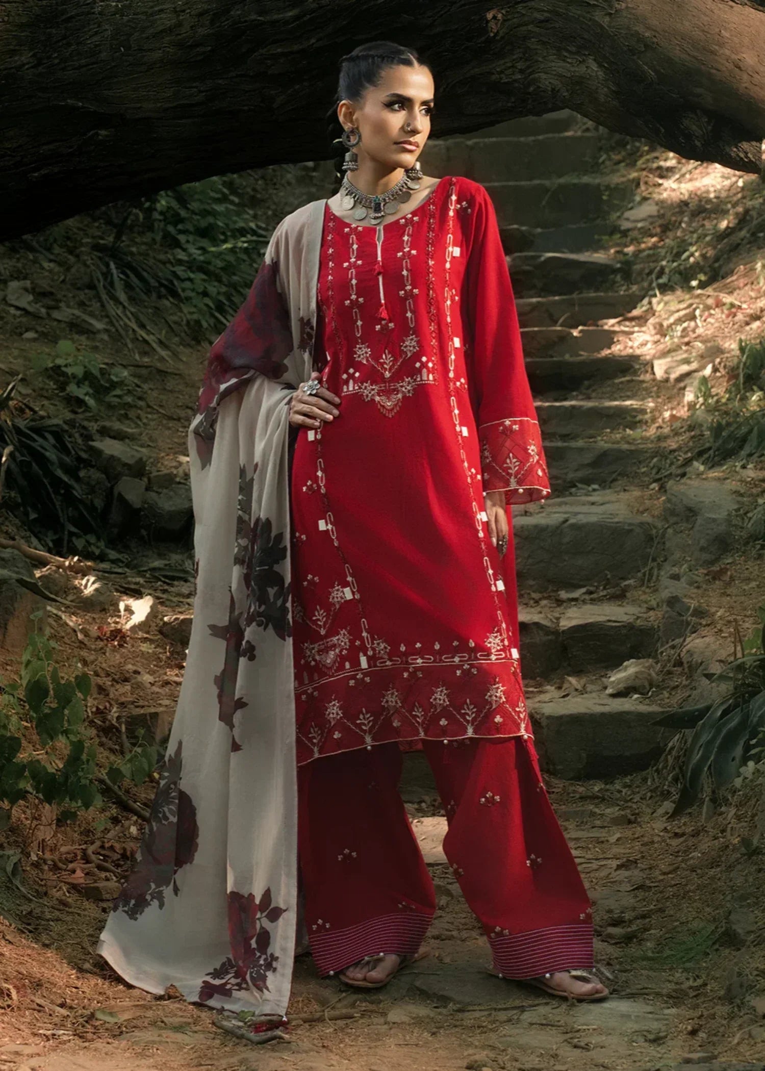 Hemstitch Midnight Rose Women 3pcs