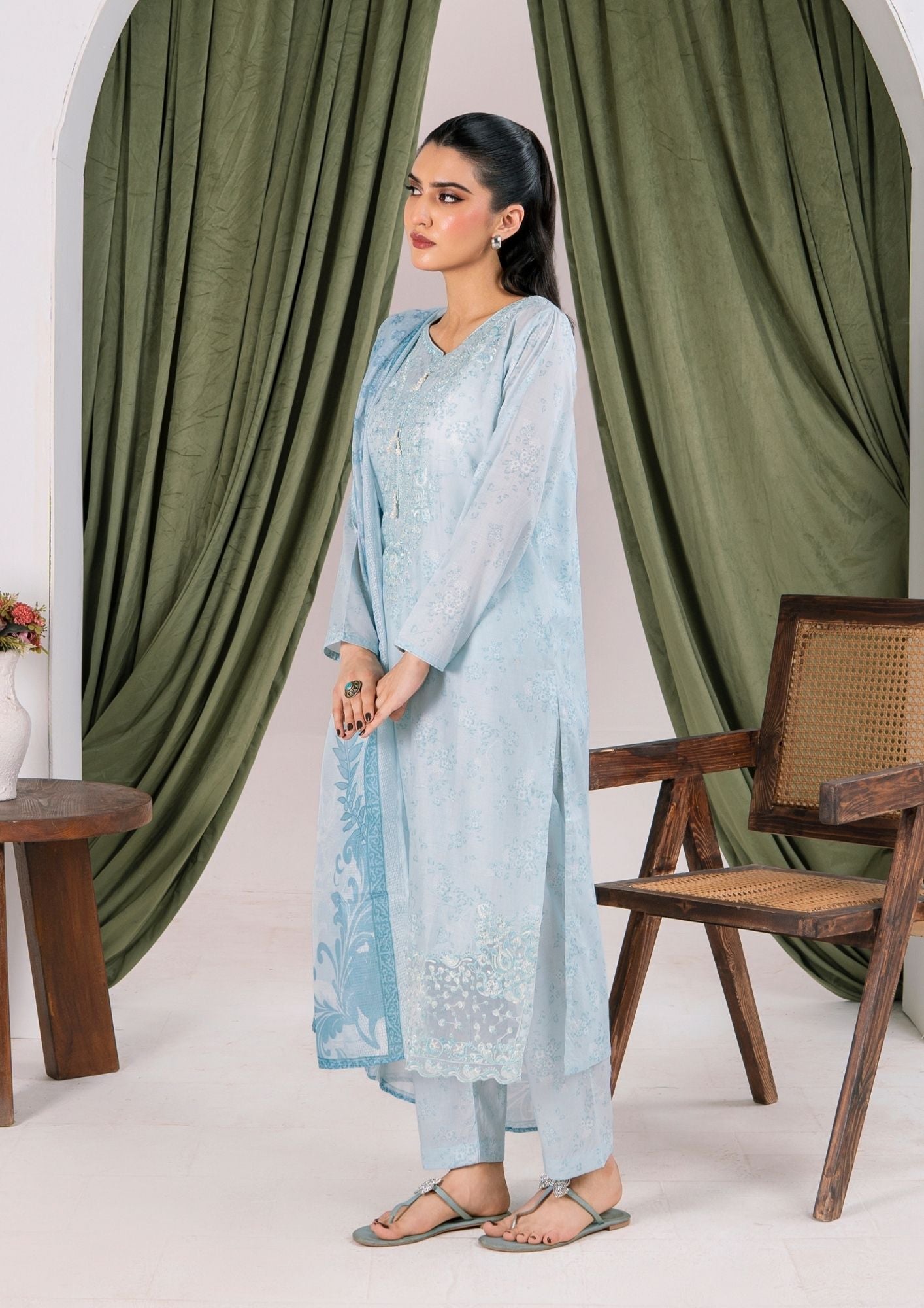 Alfatah Pret Printed Lawn with Embroidery RANAAI S25 0003 Women 3pcs