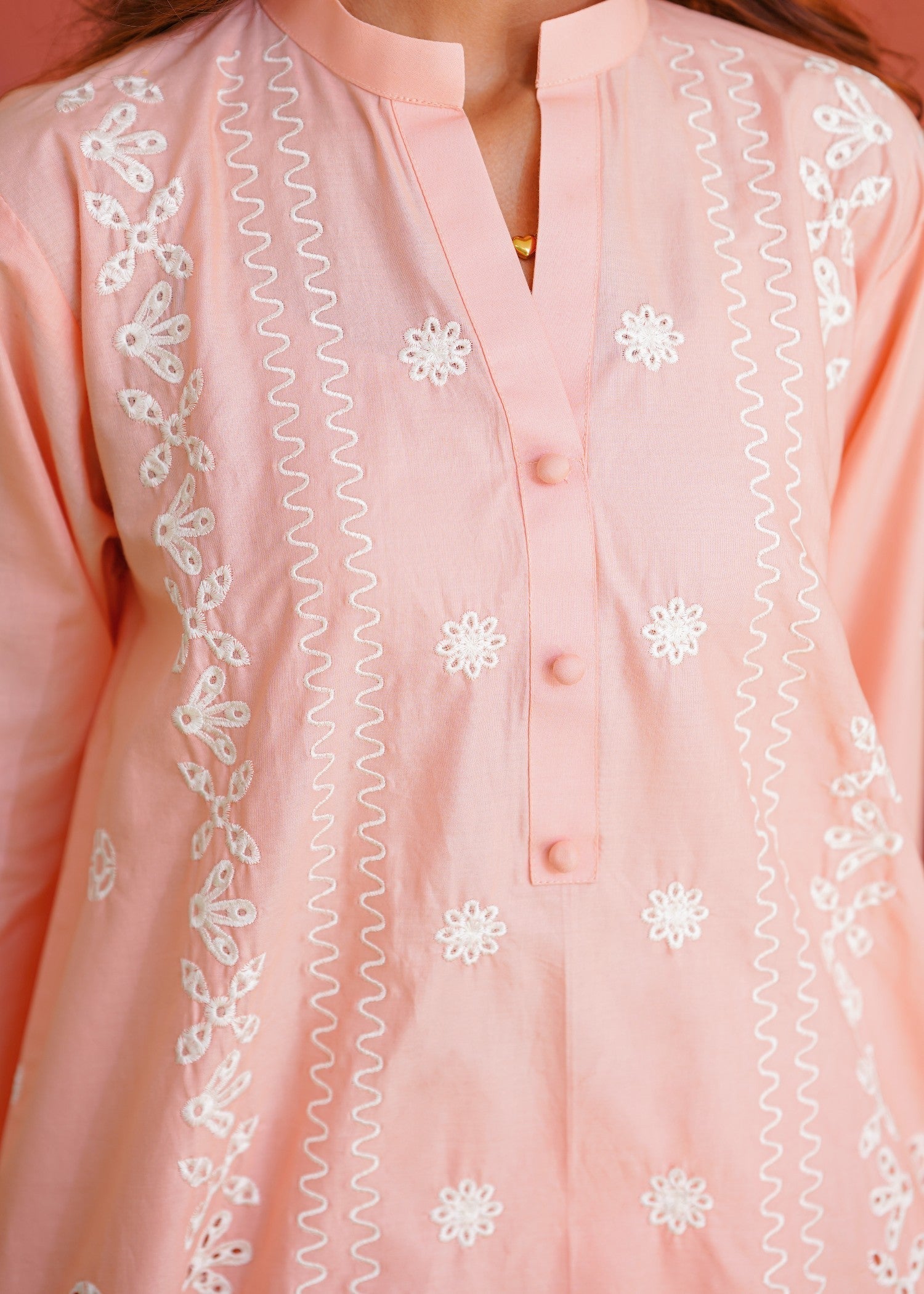 Abeera Everyday Elegance – Cotton Embroidered with Plazo (Art No. DD 004) Women 2pcs