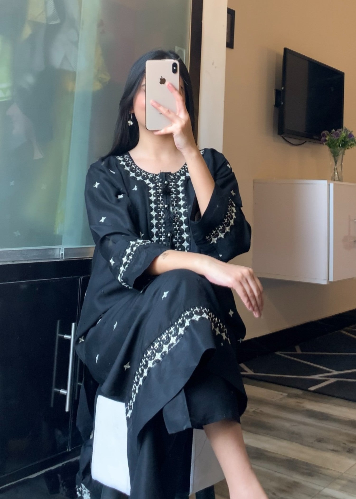 Tawakal Closet BLACK TUSSEL Women 2pcs