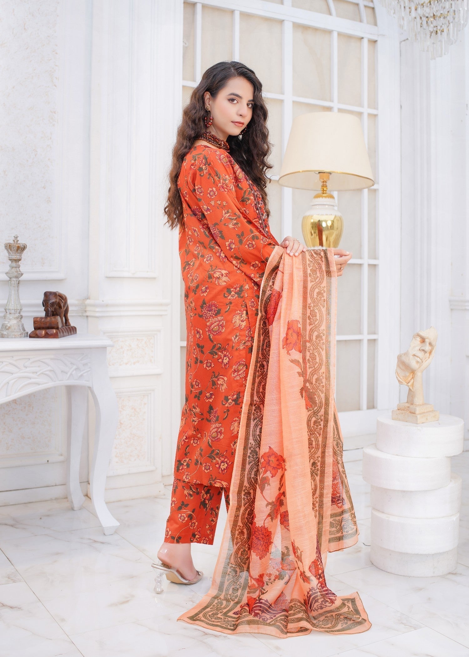 Safdar Embroidery Printed Pure Lawn Embroidered 19 Women 3pcs