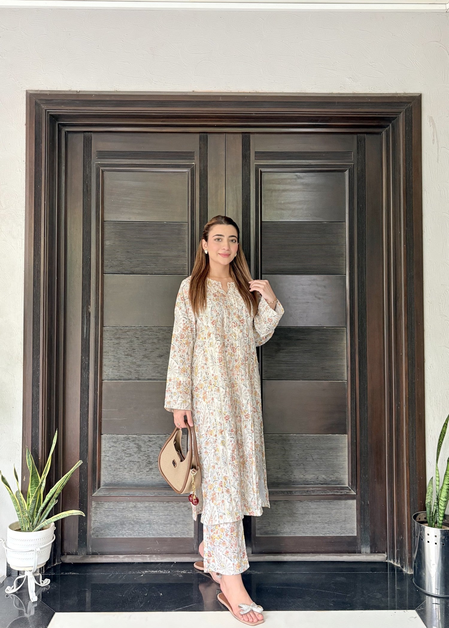 Zenyre Floral Mosaic Printed Set Women 2pcs