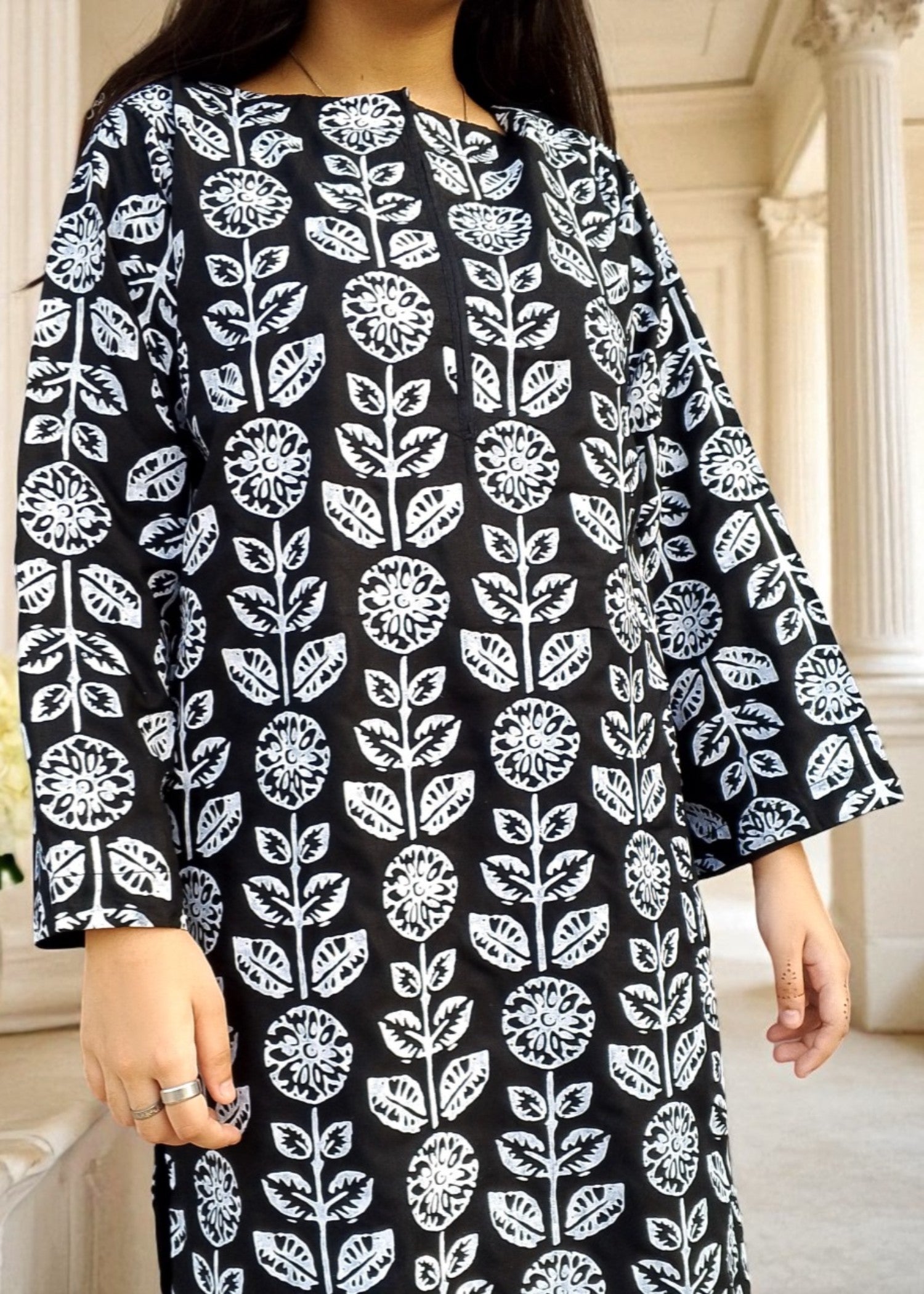 Gulposh Muskan (Printed ) Black Women 2pcs