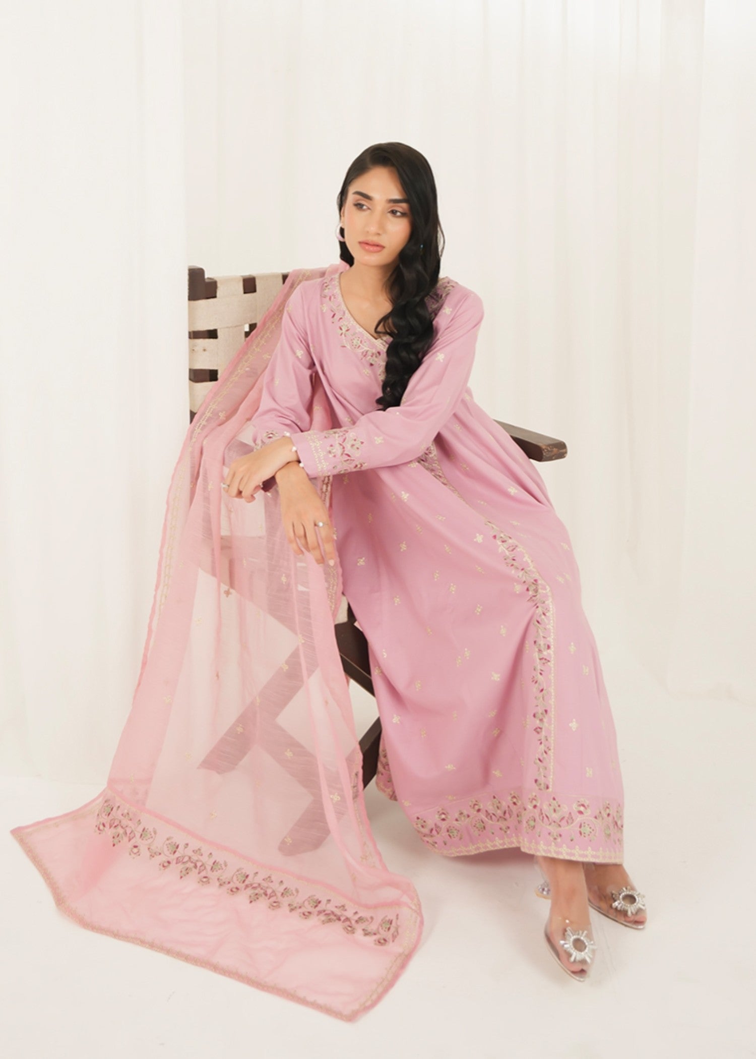 Kross Kulture Embroidered Lawn Suit 01649 Women 3pcs