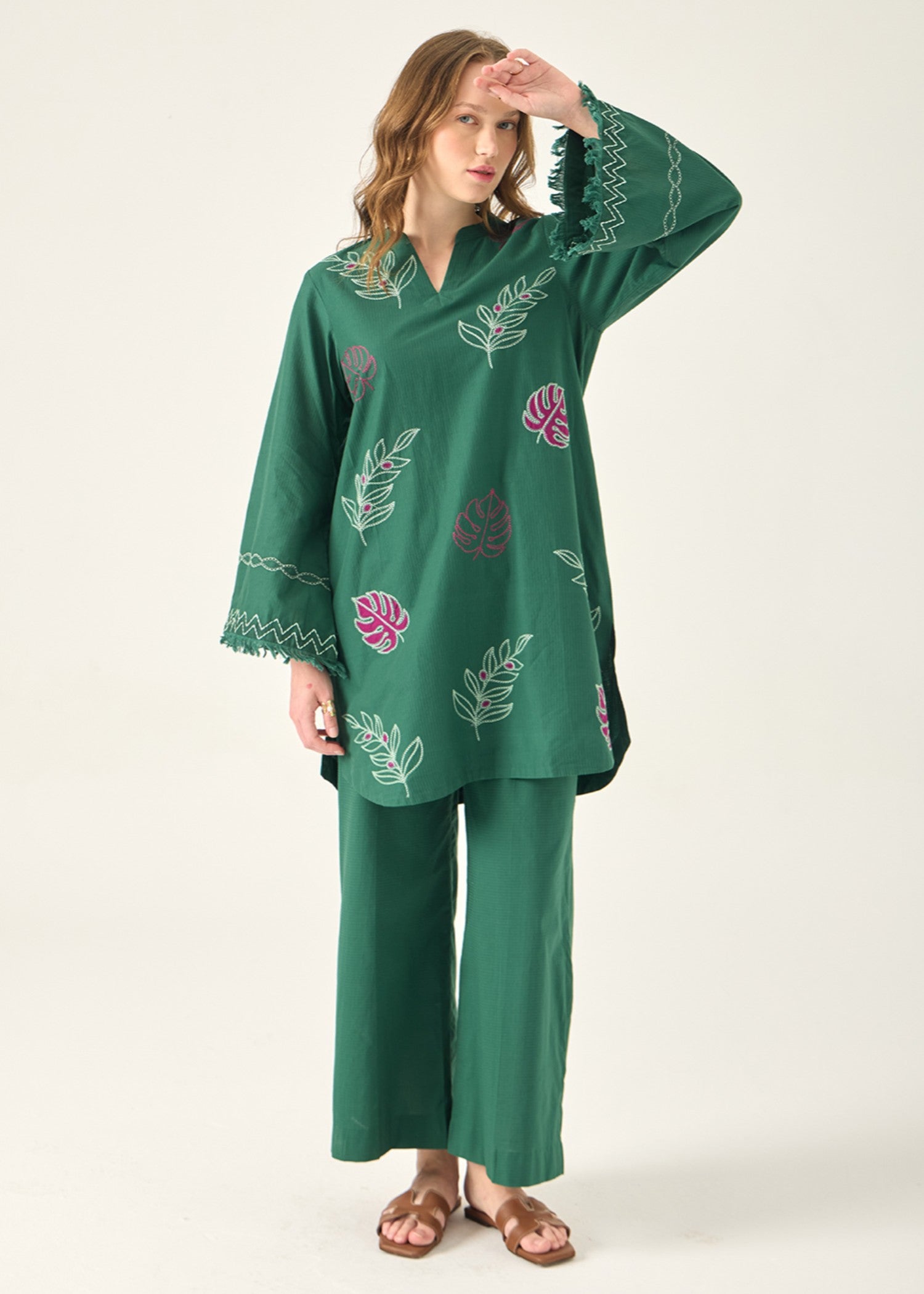 Kiara Evara – Embroidered Co ords Set Women 2pcs