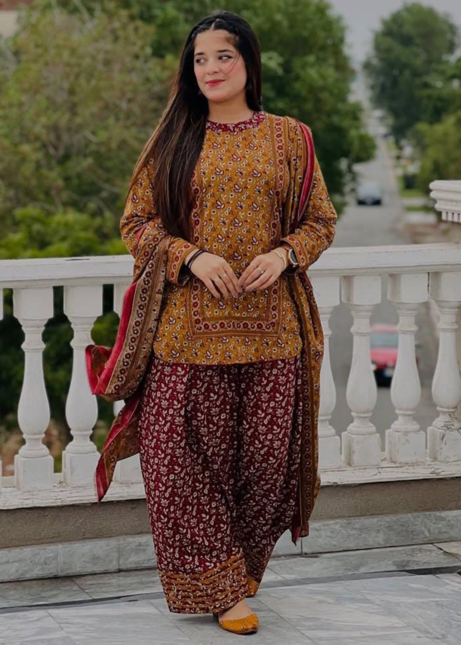 Tehzeeb Libas GULNAR DIGITAL Women 3pcs