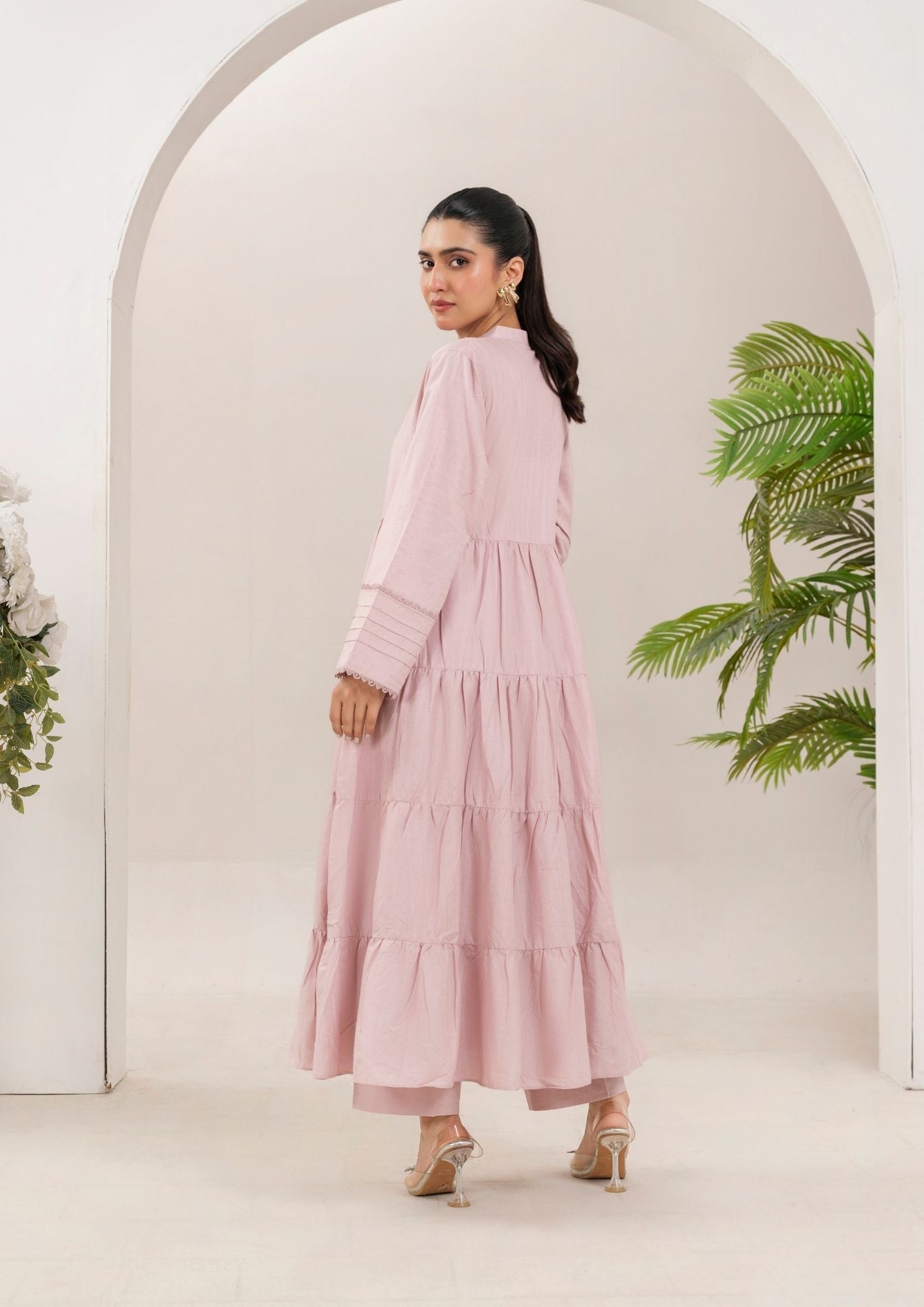 Yolo Pret Cotton Frock Set Rozana S25 0016 Women 2pcs