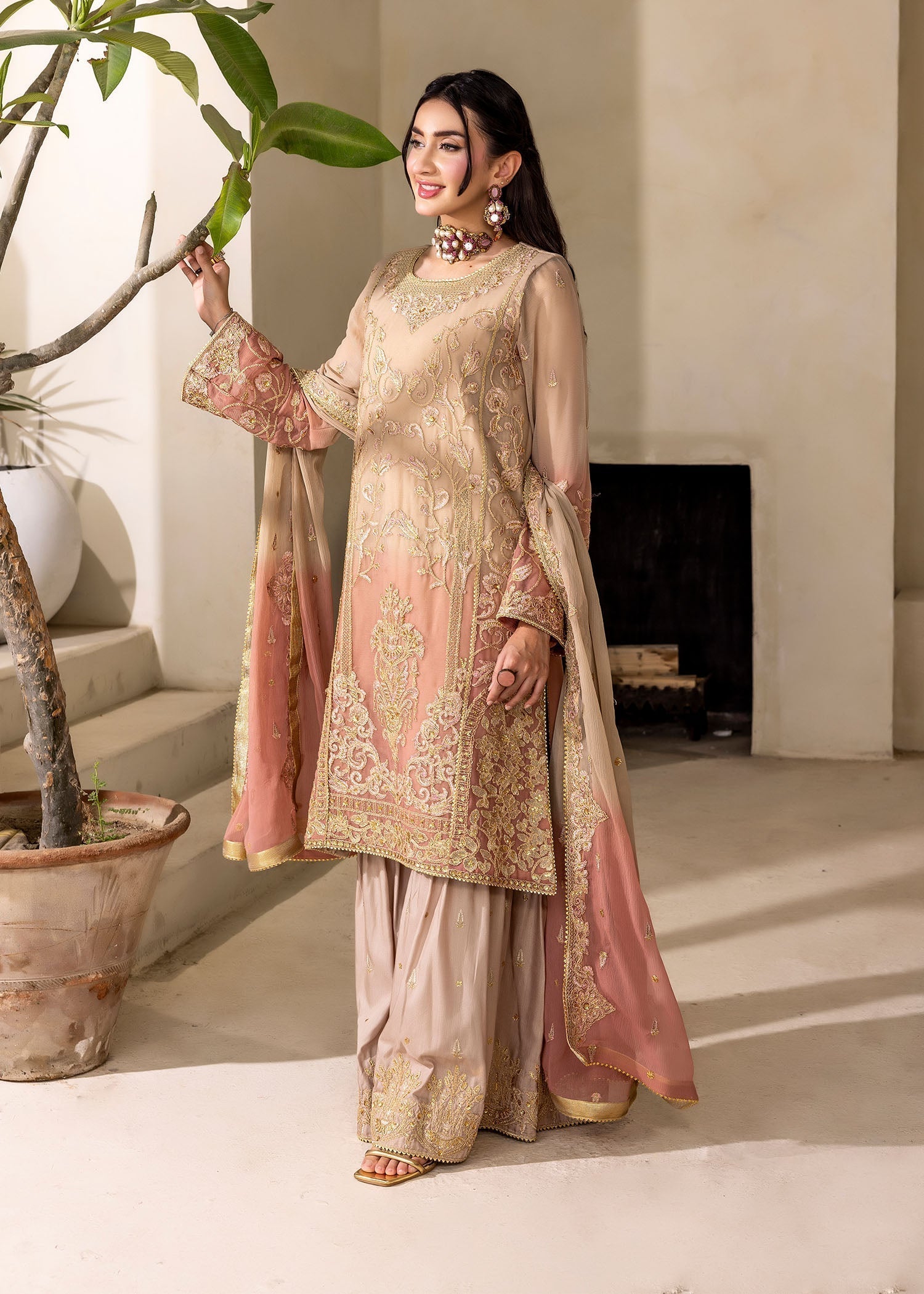 Kanwal Zainab BLUSH MIRAGE Women 3pcs