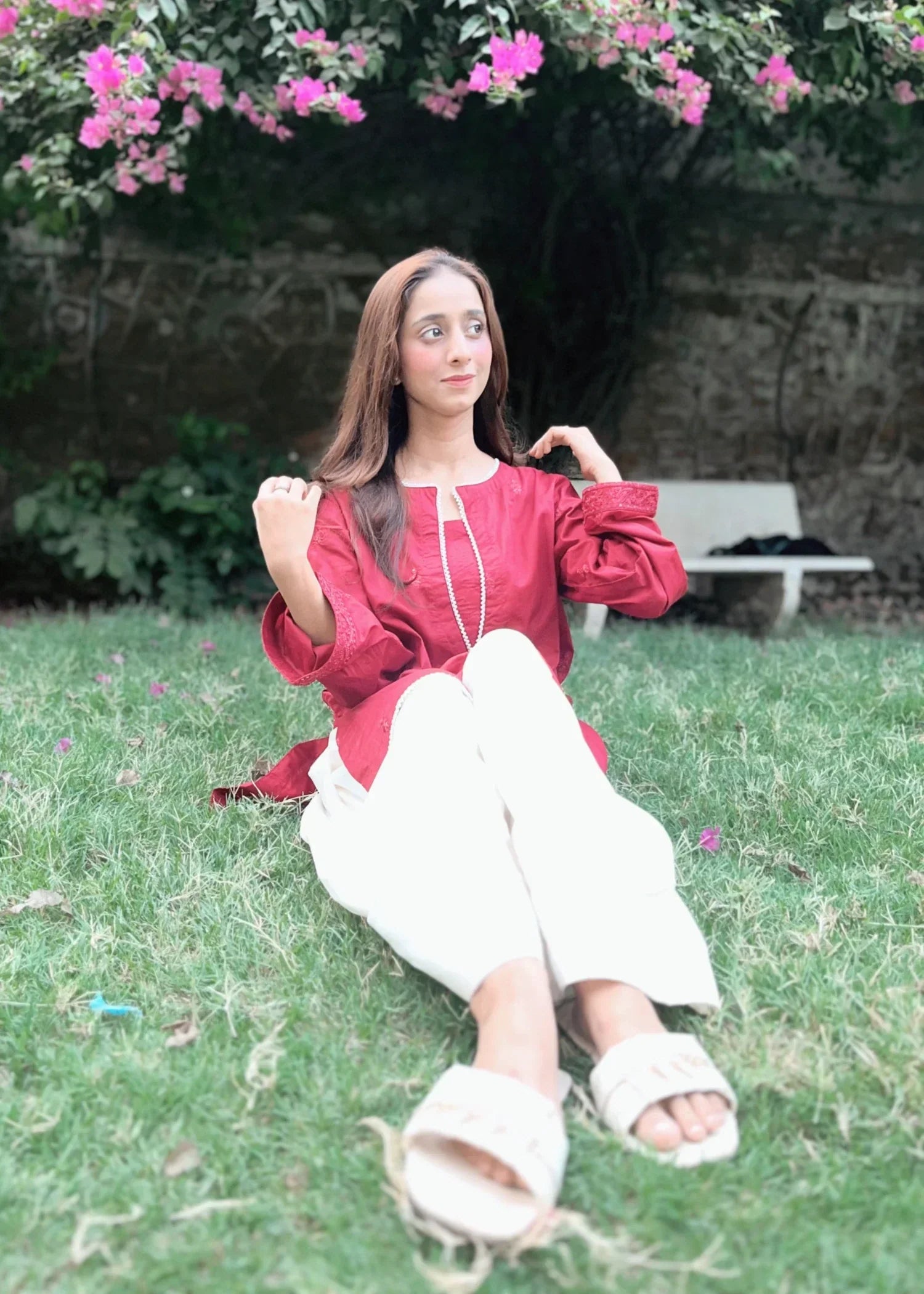 Urban Cut Cotton Embroidred Co Ord Set with Salwar Women 2pcs