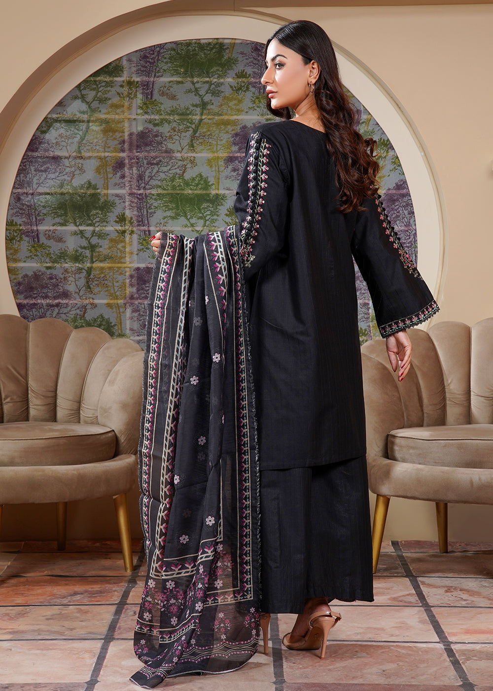 Elara Official Midnight Bloom Women 3pcs