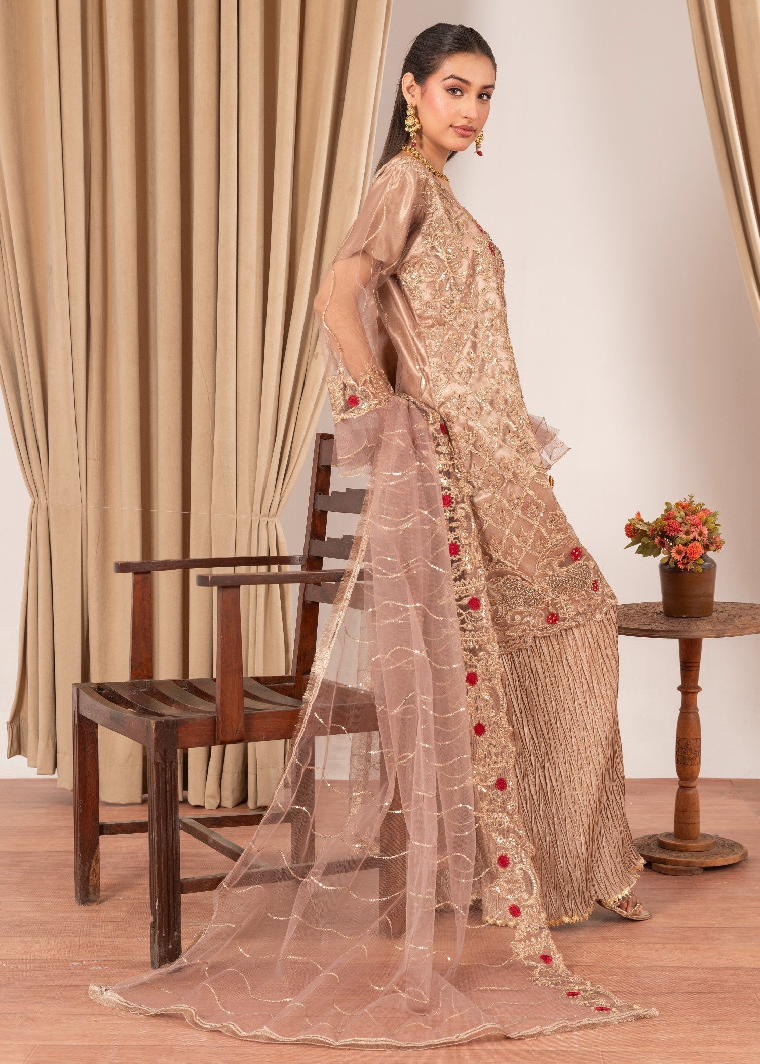 Four Season Boutique MALHAAR CRUSH COFFEE Women 3pcs