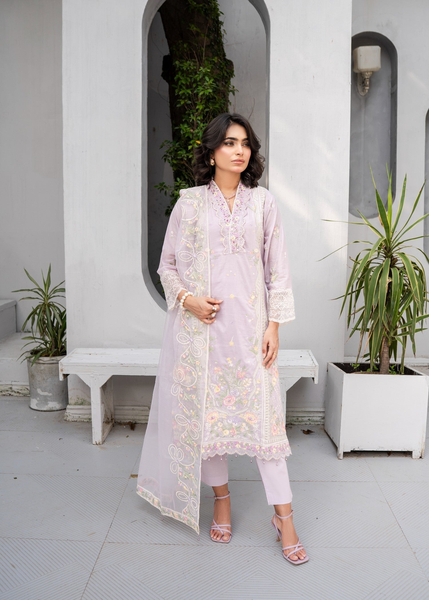 Zainab Fazlani Sahar e Lavender by Women 3pcs