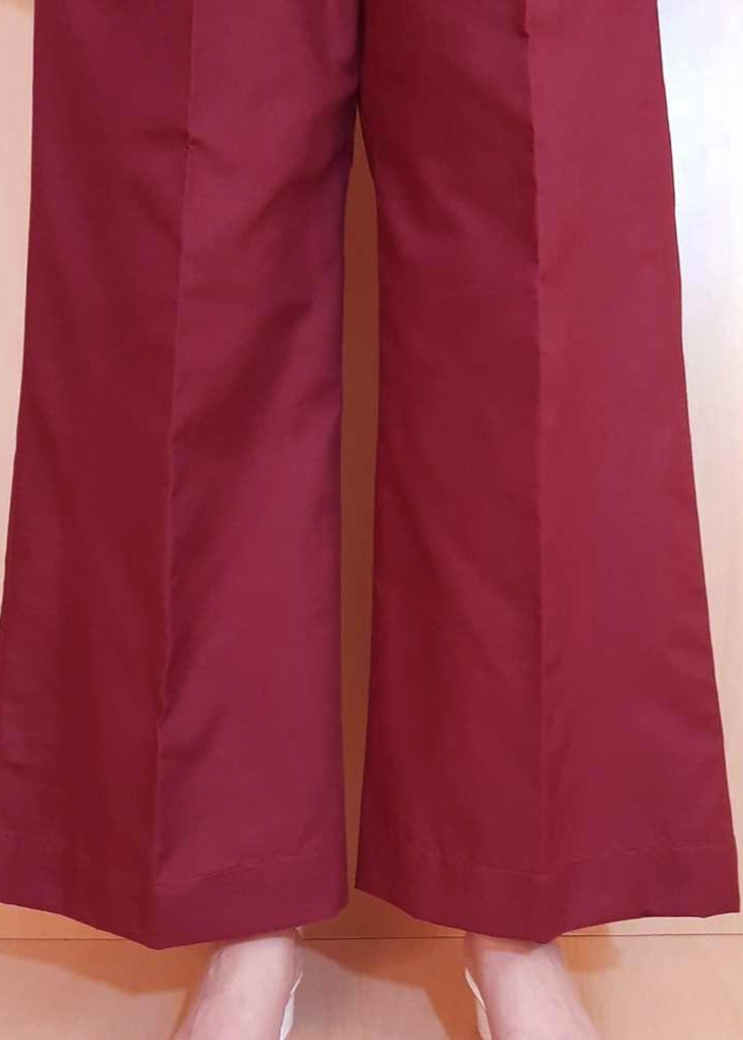 Zardi Maroon Cotton Palazzo ZT209 Women 1pcs