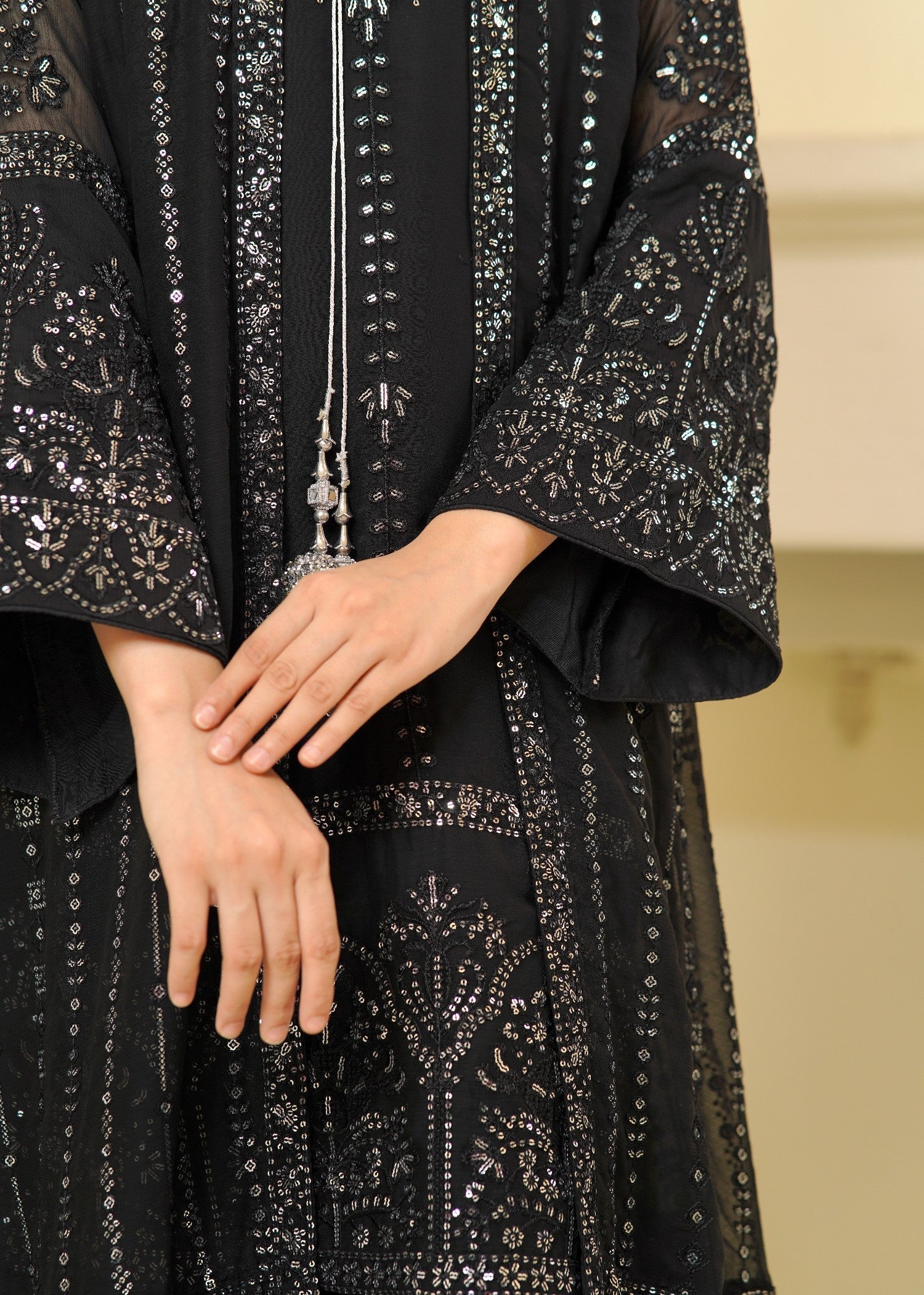 Rangoon Clothing Nameera Midnight Black Women 4pcs