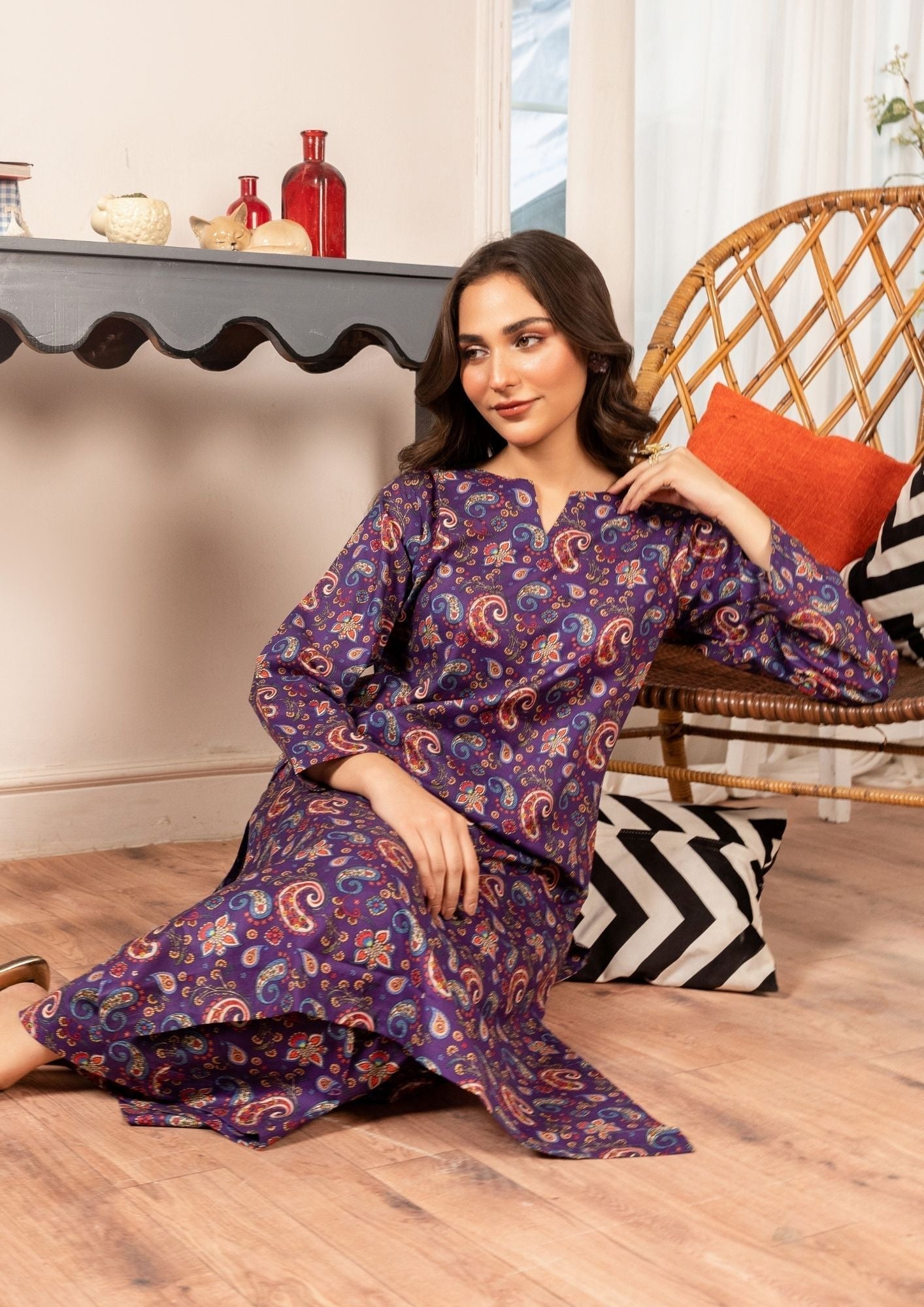 Yolo Pret Digital Print Lawn GULMEENA G25 0019 Women 2pcs