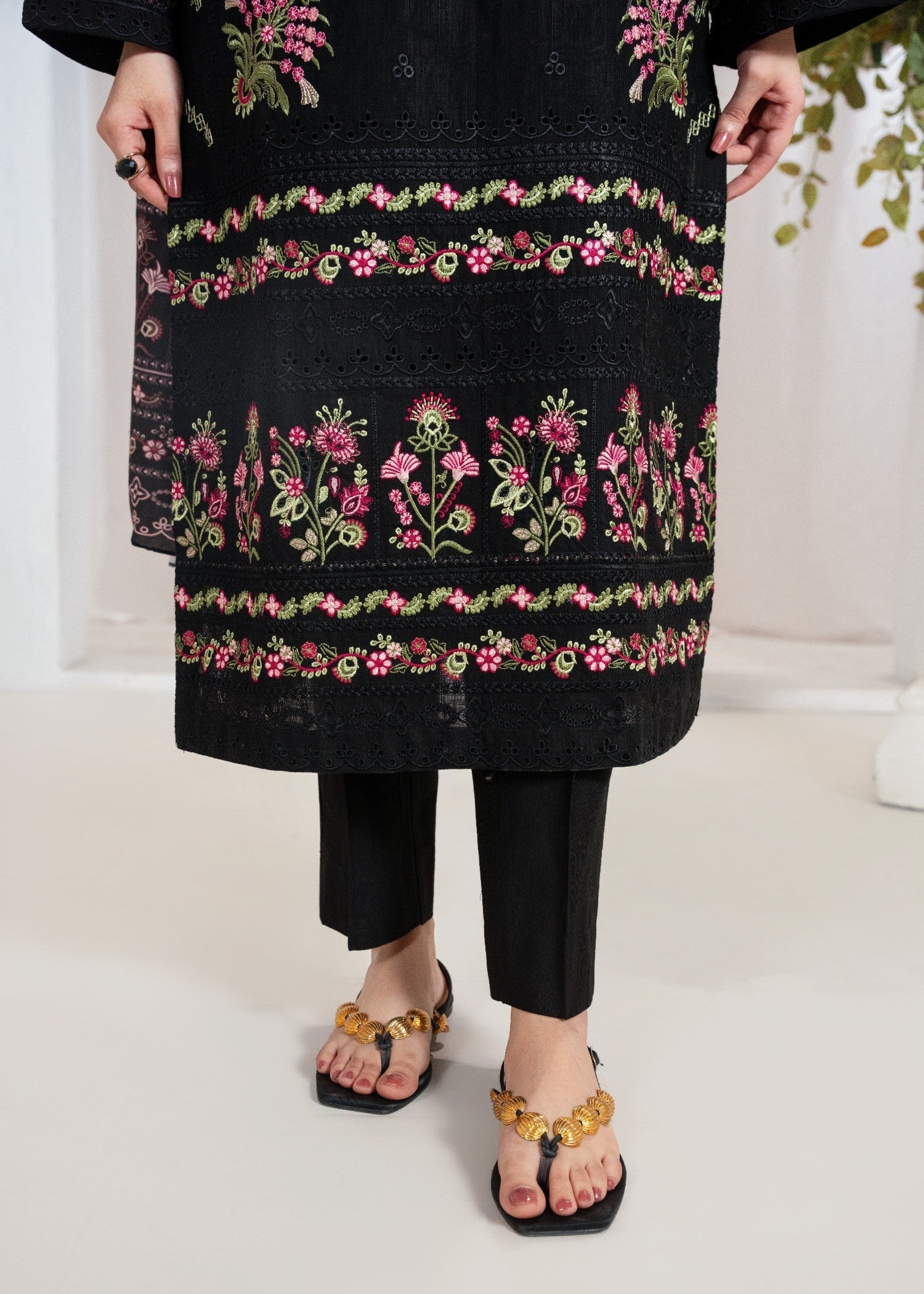 Sahibas By Mirza Nicolas Black Women 3pcs