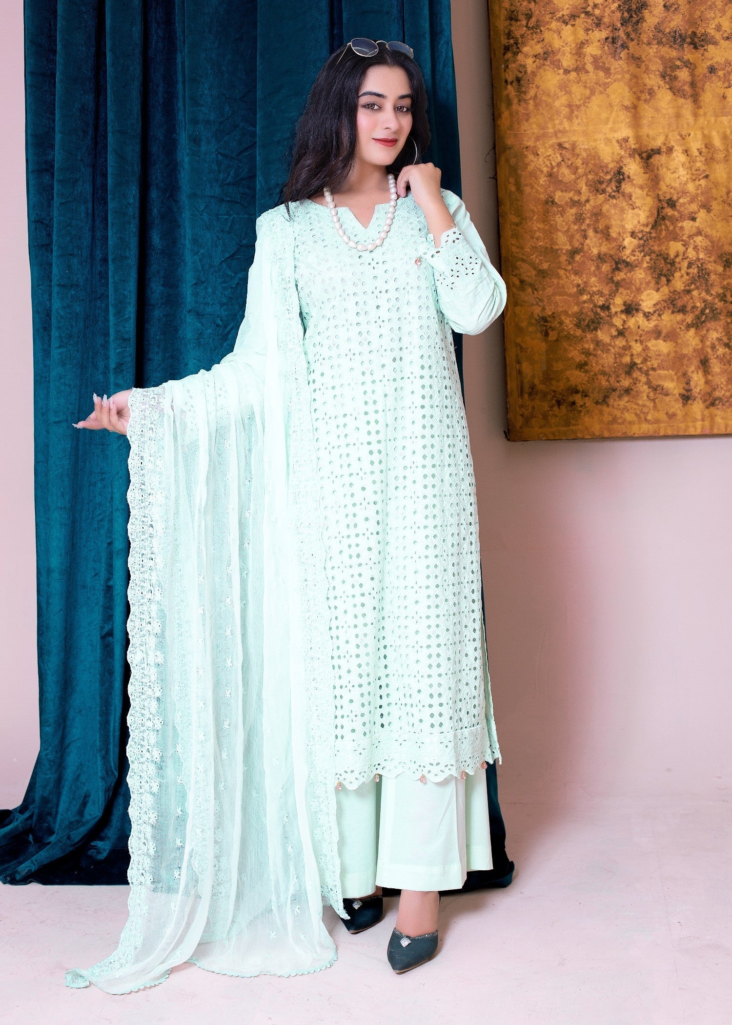 Sundar Stitch MINTY MOOD | SS 1009 Women 3pcs