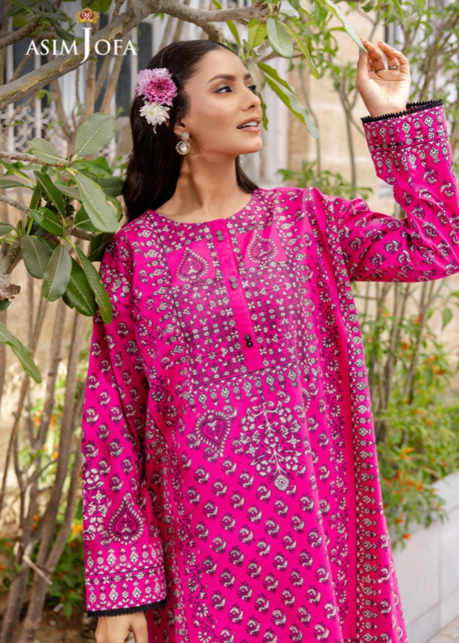 Asim Jofa AJPB 194 PRINTED CAMBRIC STITCHED Women 2pcs