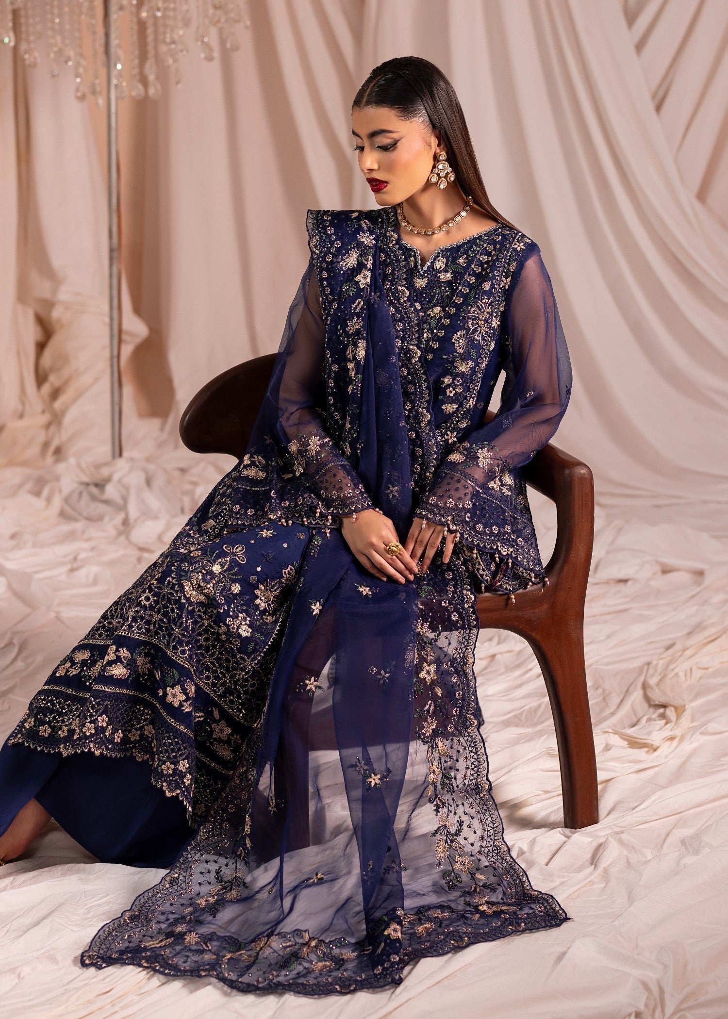 Diara Couture ISORIA DF 43 NAVY BLUE Women 3pcs