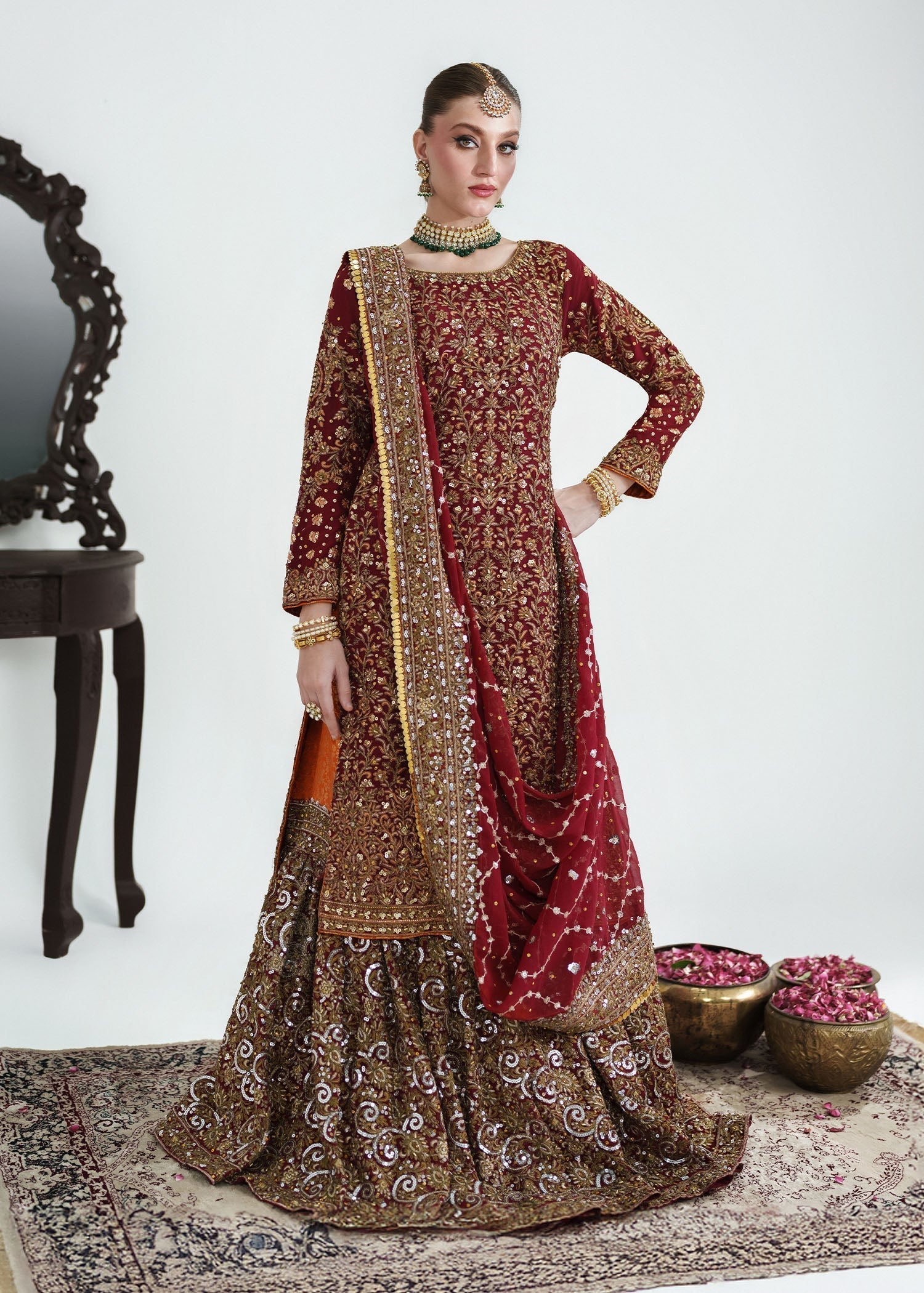 Haseens Official Surkhaab 2 Women 4pcs