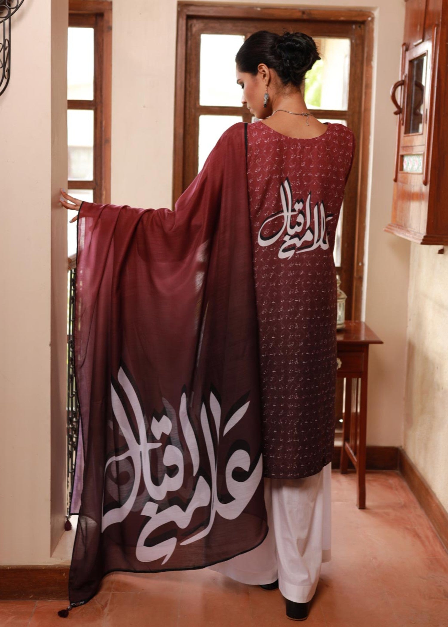 Tng (The Next Generation) Iqbal Set V1 | | Stitched | Maroon Women 2pcs