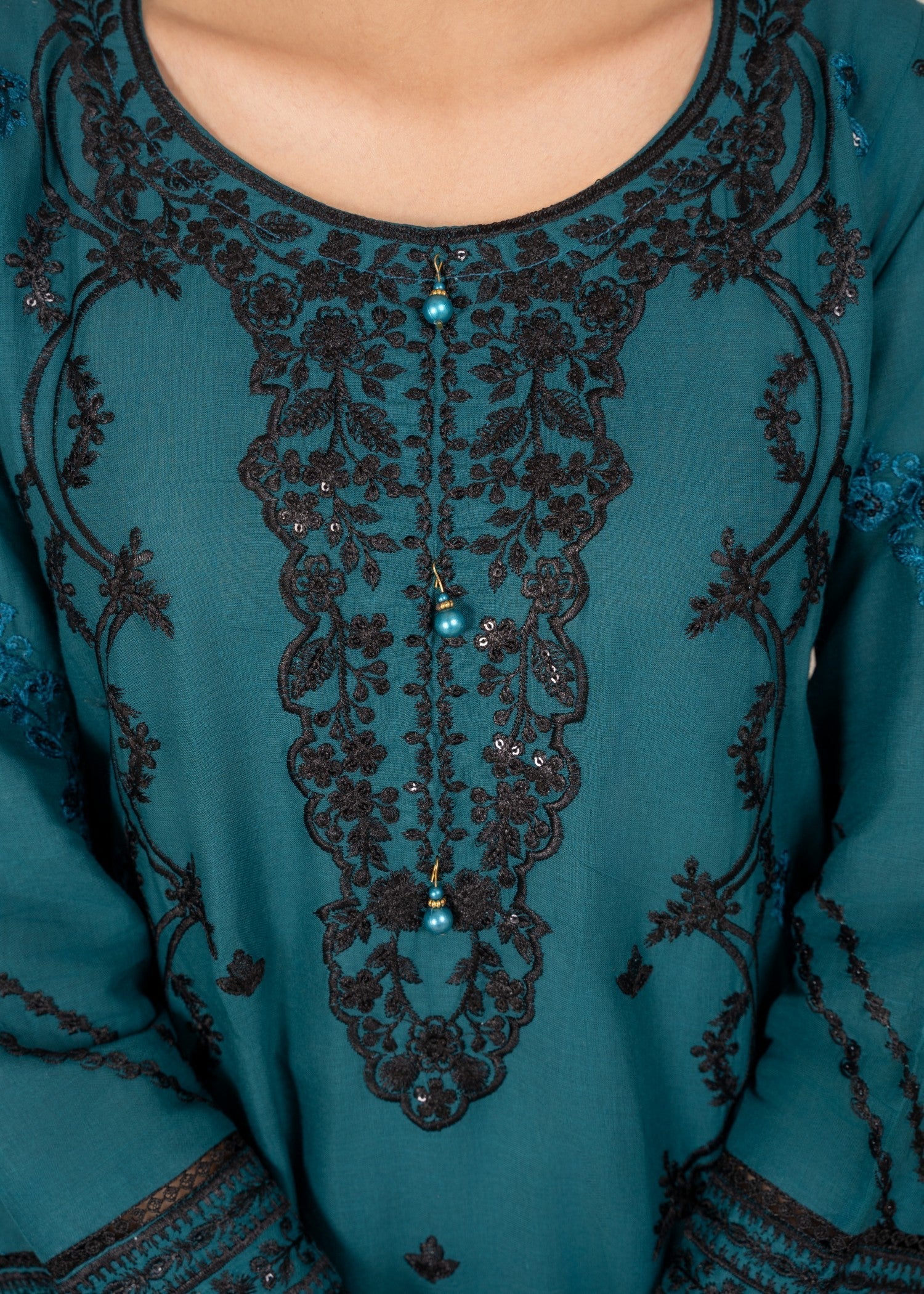 Four Season Boutique ZIRWAH COTTON TEAL Women 3pcs