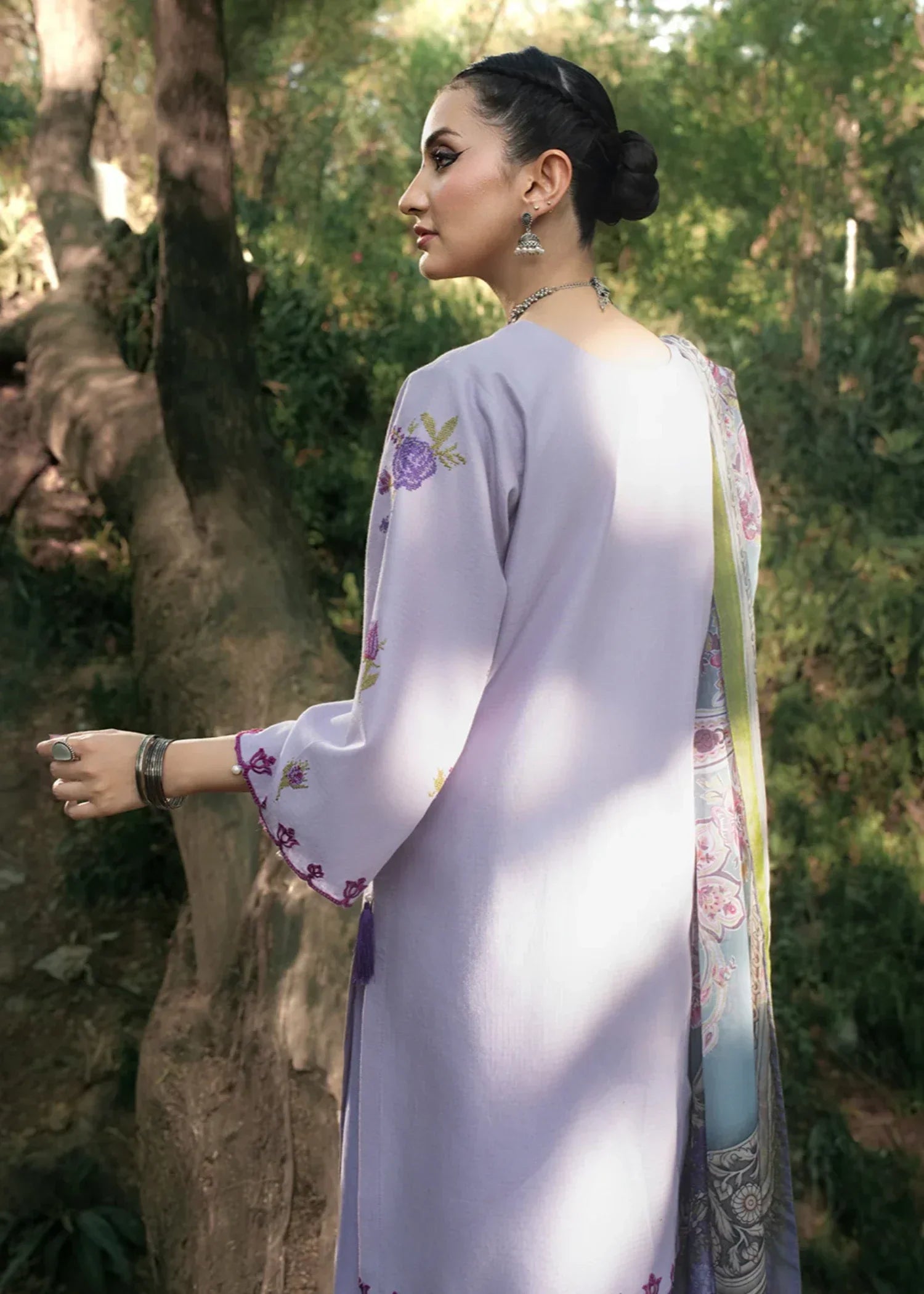 Hemstitch Lavender Women 3pcs