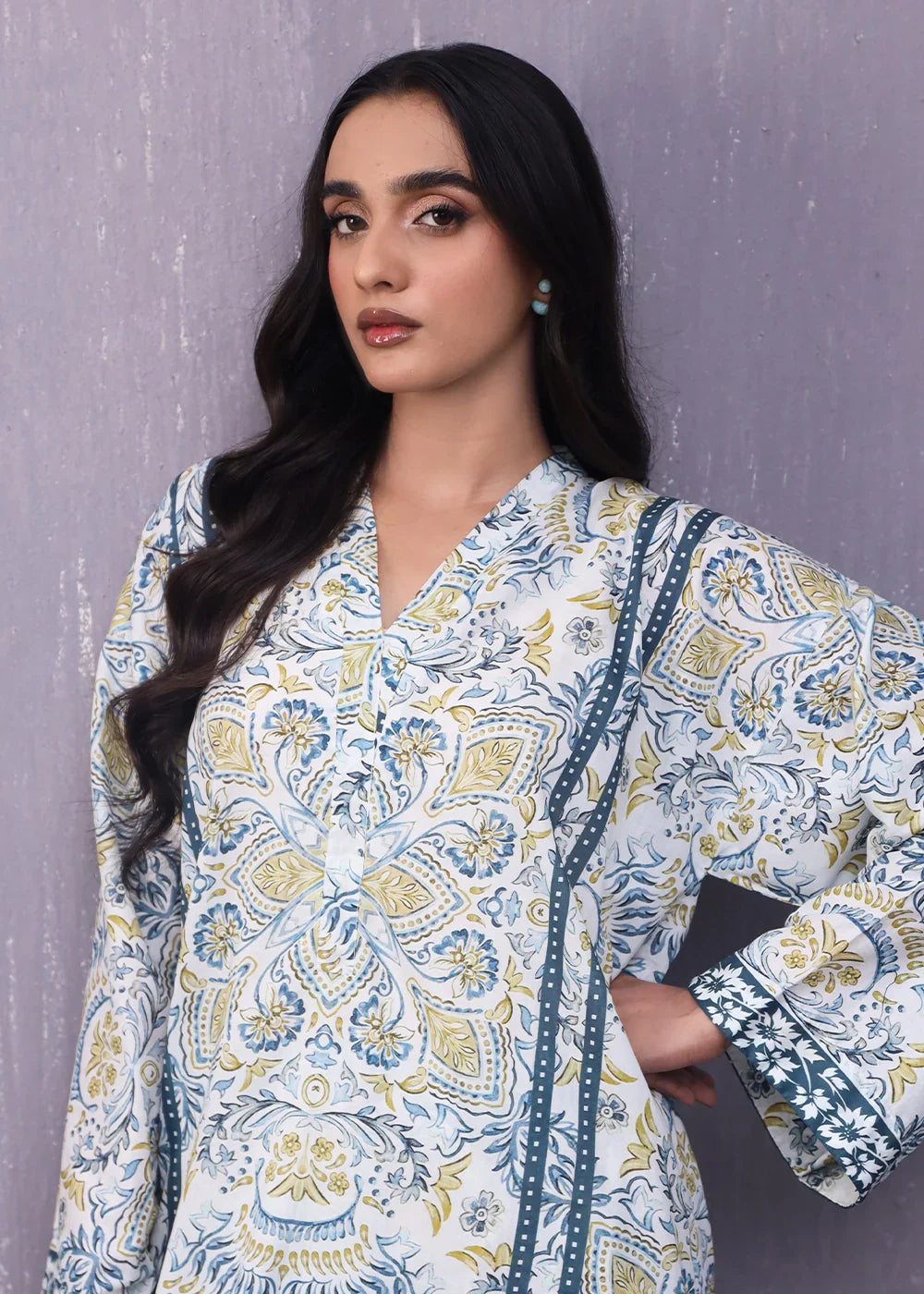 Rashid Textile Stitched Digitally Printed Lawn 1022 Women 2pcs